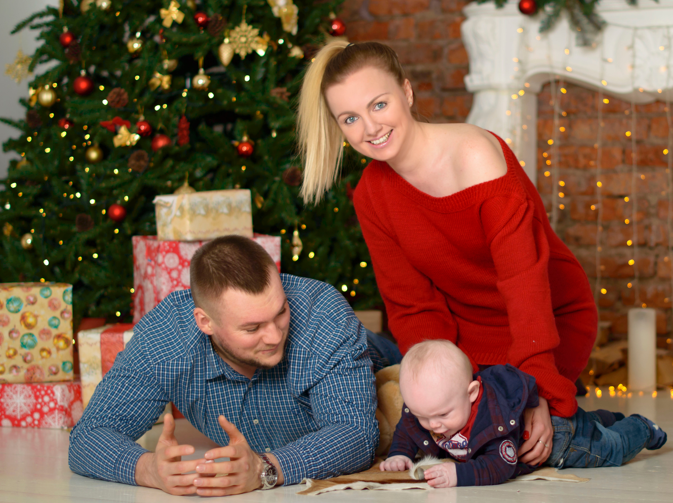 Новый Год О'Студиос Семья. Кристина Кудрявцева Фотограф в Москве