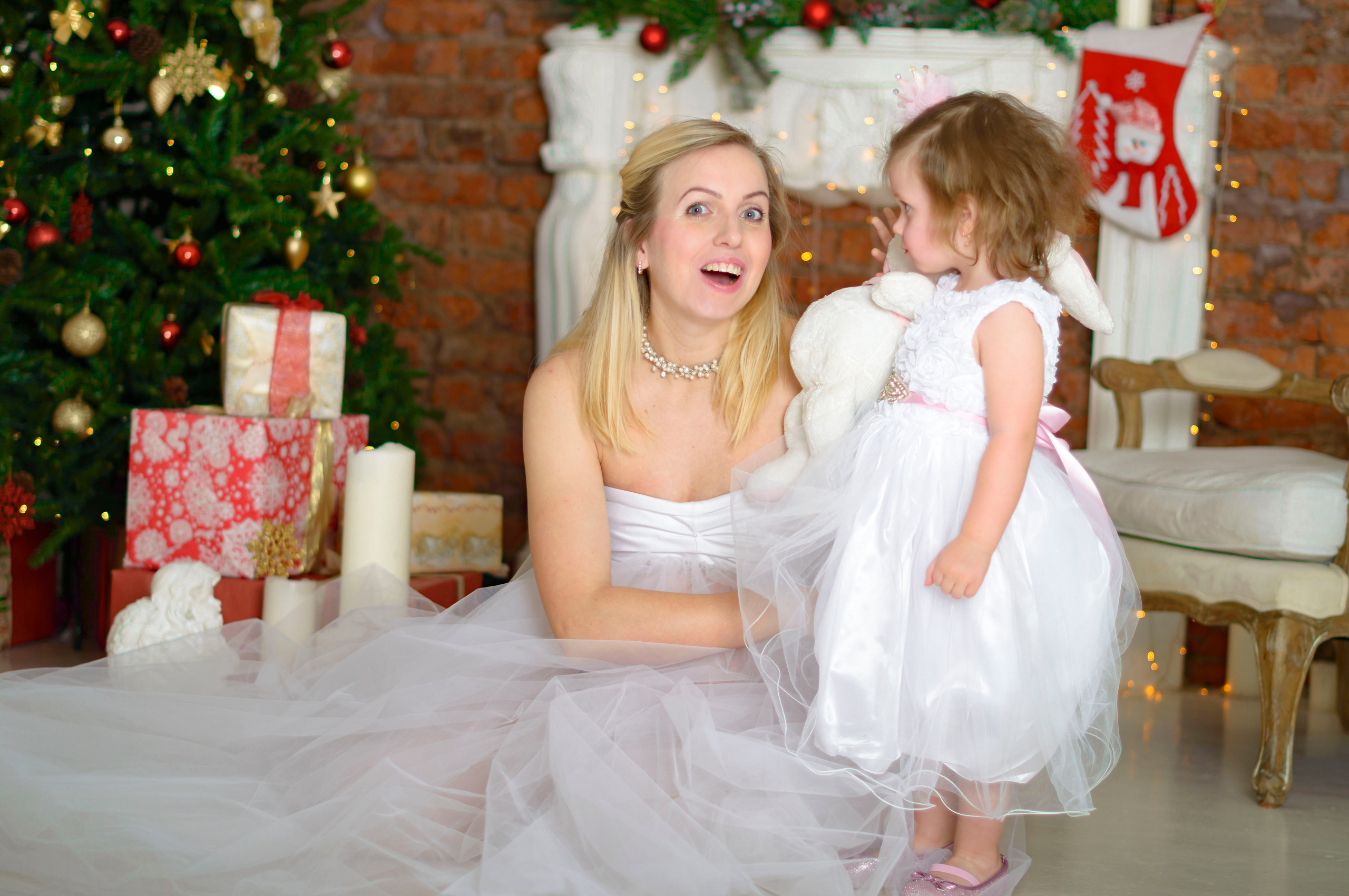 Новый Год Аня+маляш. Кристина Кудрявцева Фотограф в Москве