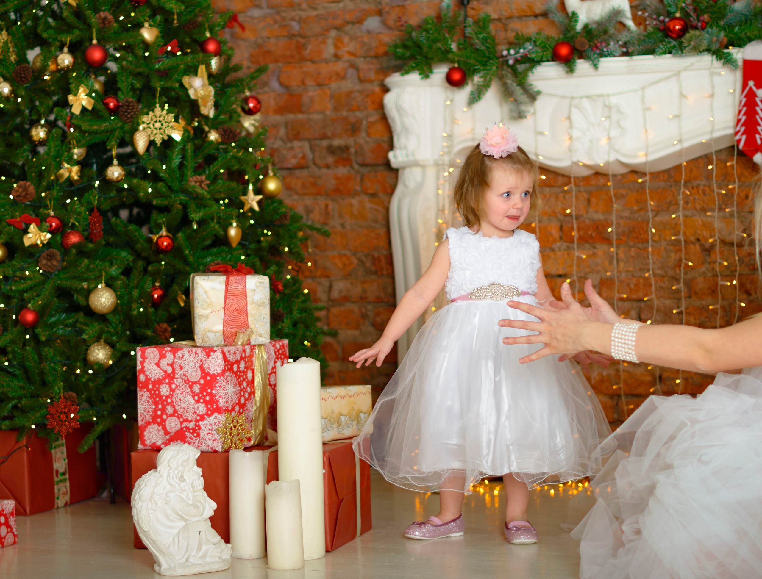 Новый Год Аня+маляш. Кристина Кудрявцева Фотограф в Москве