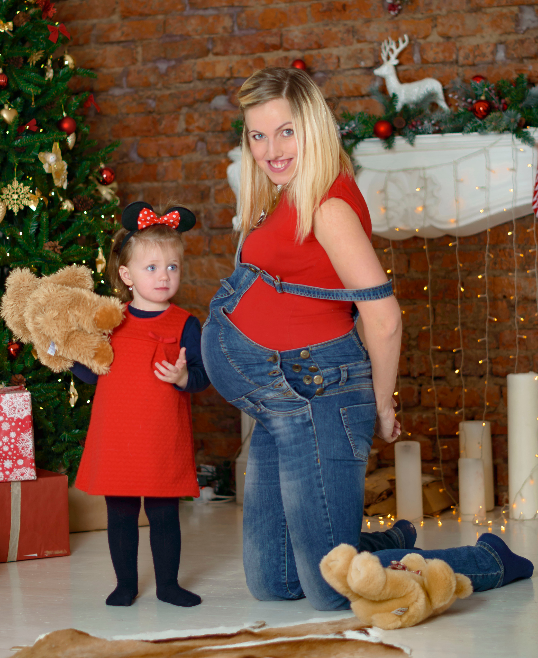 Новый Год Аня+маляш. Кристина Кудрявцева Фотограф в Москве