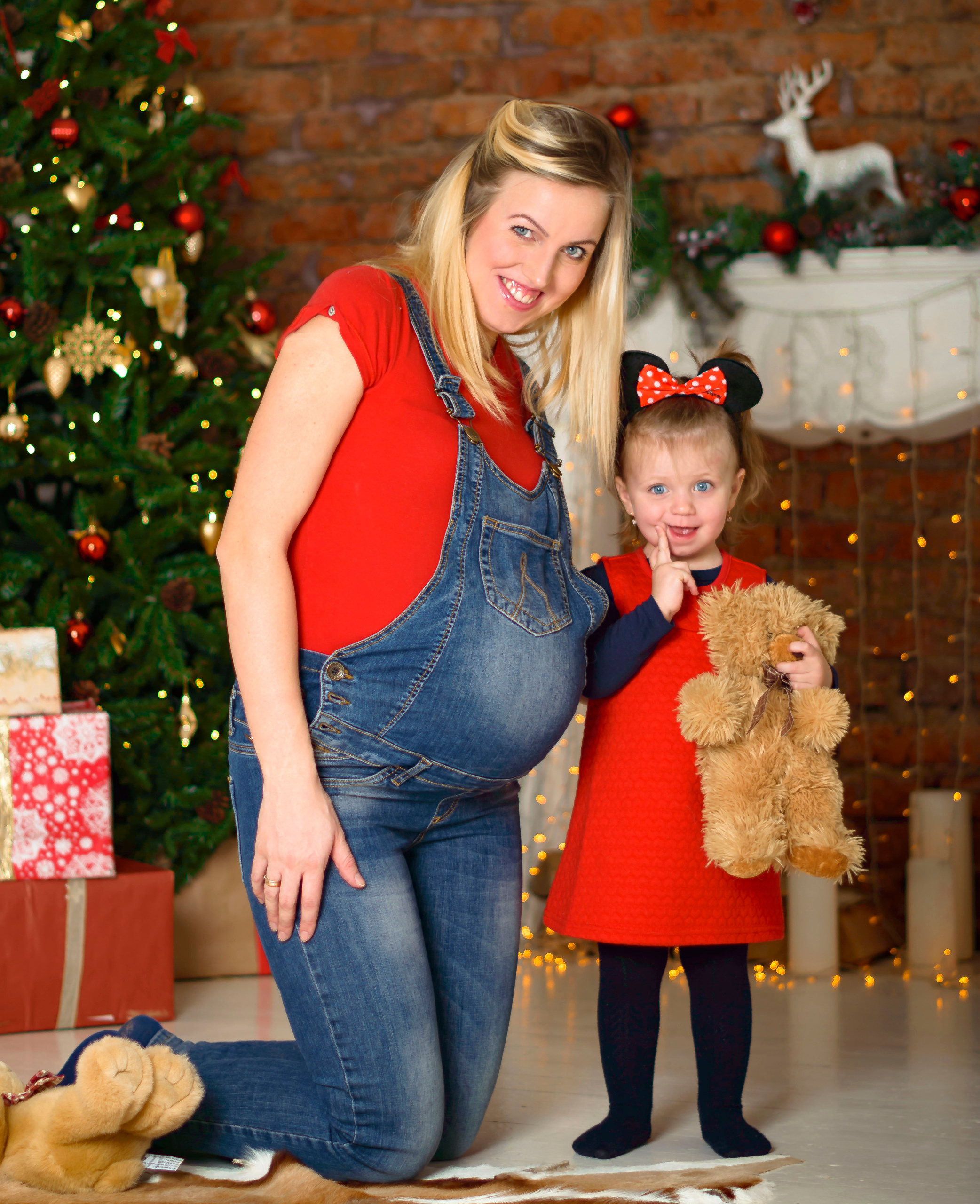 Новый Год Аня+маляш. Кристина Кудрявцева Фотограф в Москве