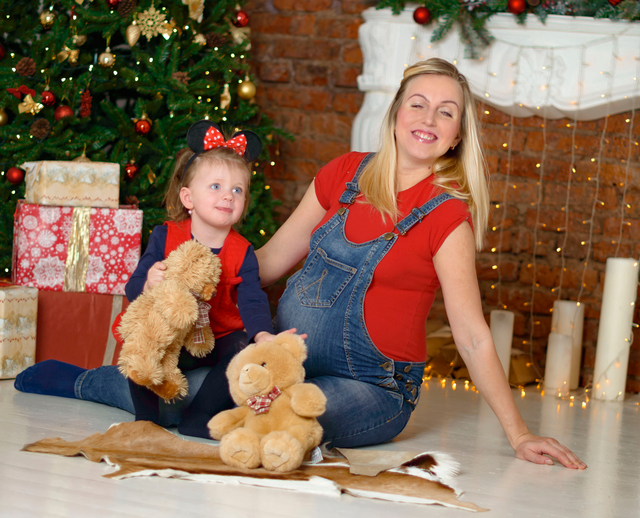 Новый Год Аня+маляш. Кристина Кудрявцева Фотограф в Москве