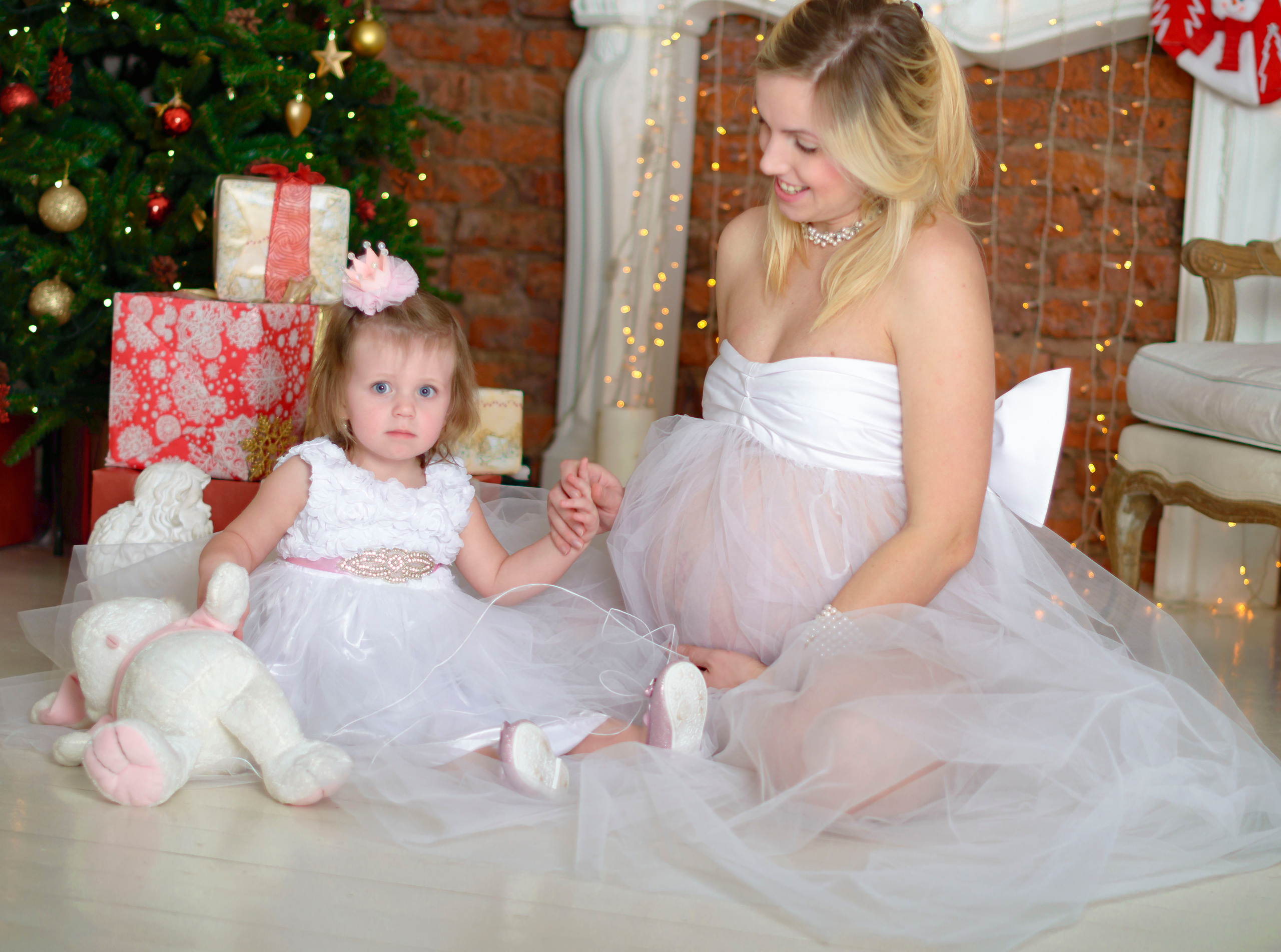 Новый Год Аня+маляш. Кристина Кудрявцева Фотограф в Москве