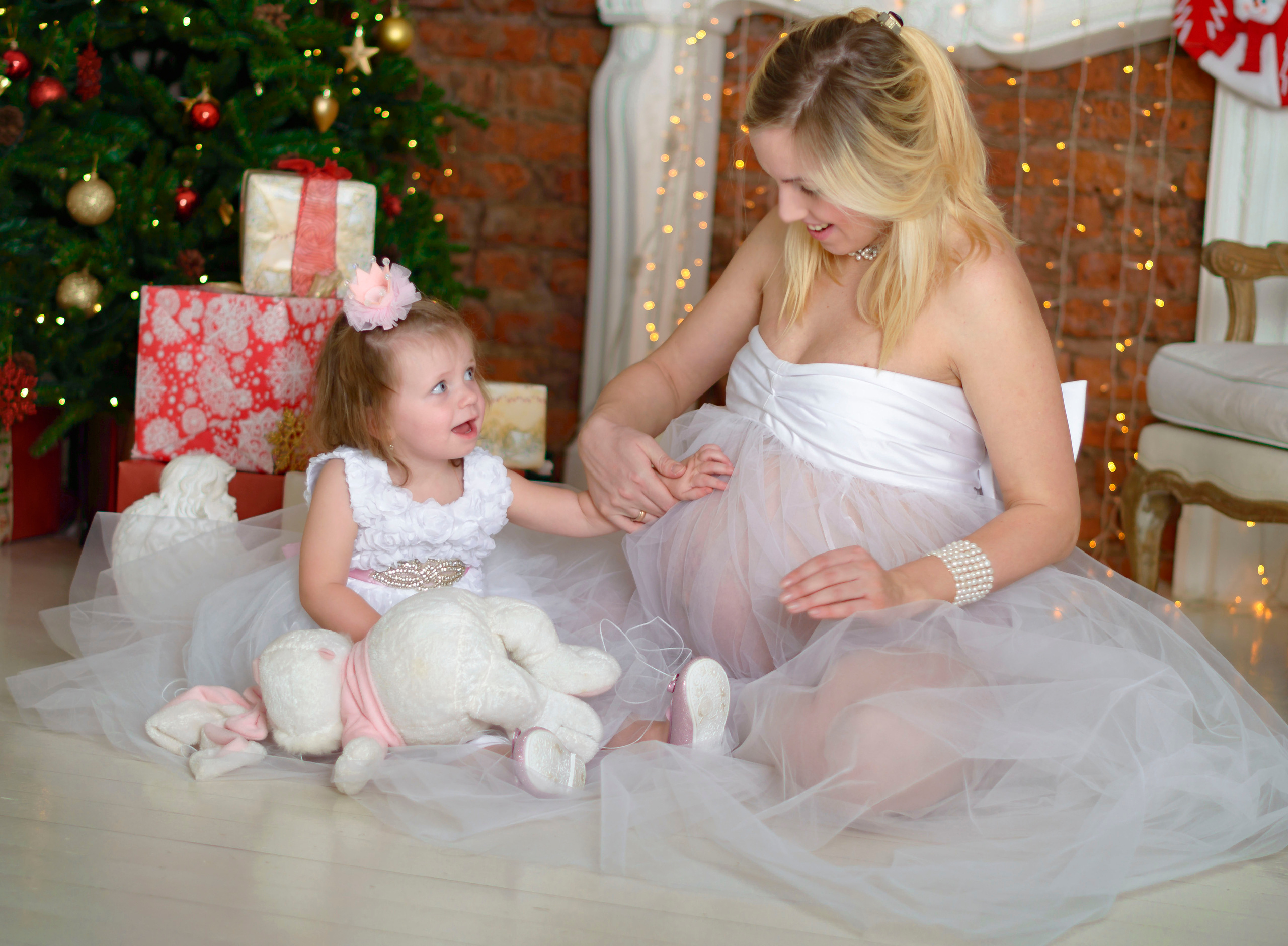 Новый Год Аня+маляш. Кристина Кудрявцева Фотограф в Москве