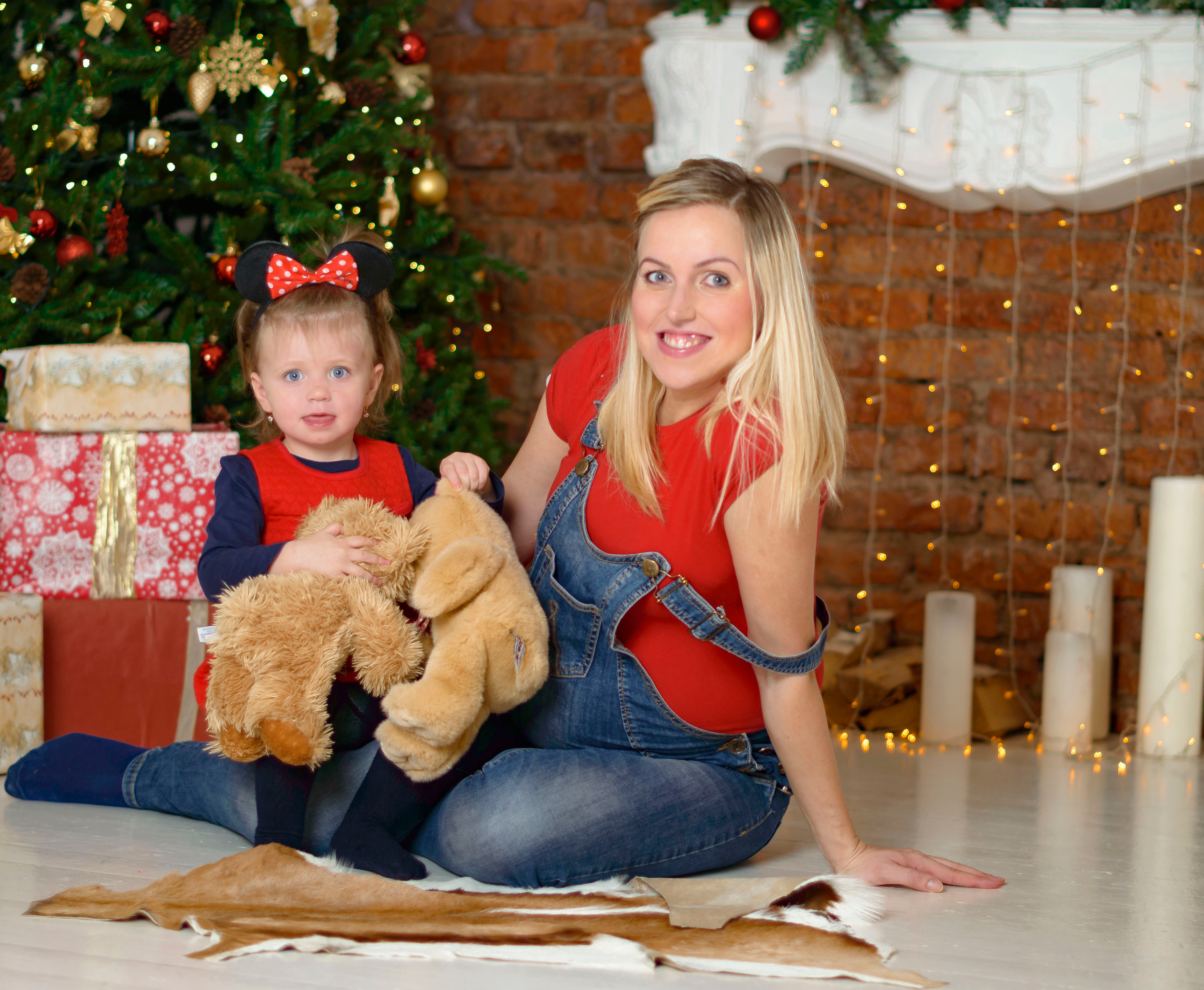 Новый Год Аня+маляш. Кристина Кудрявцева Фотограф в Москве