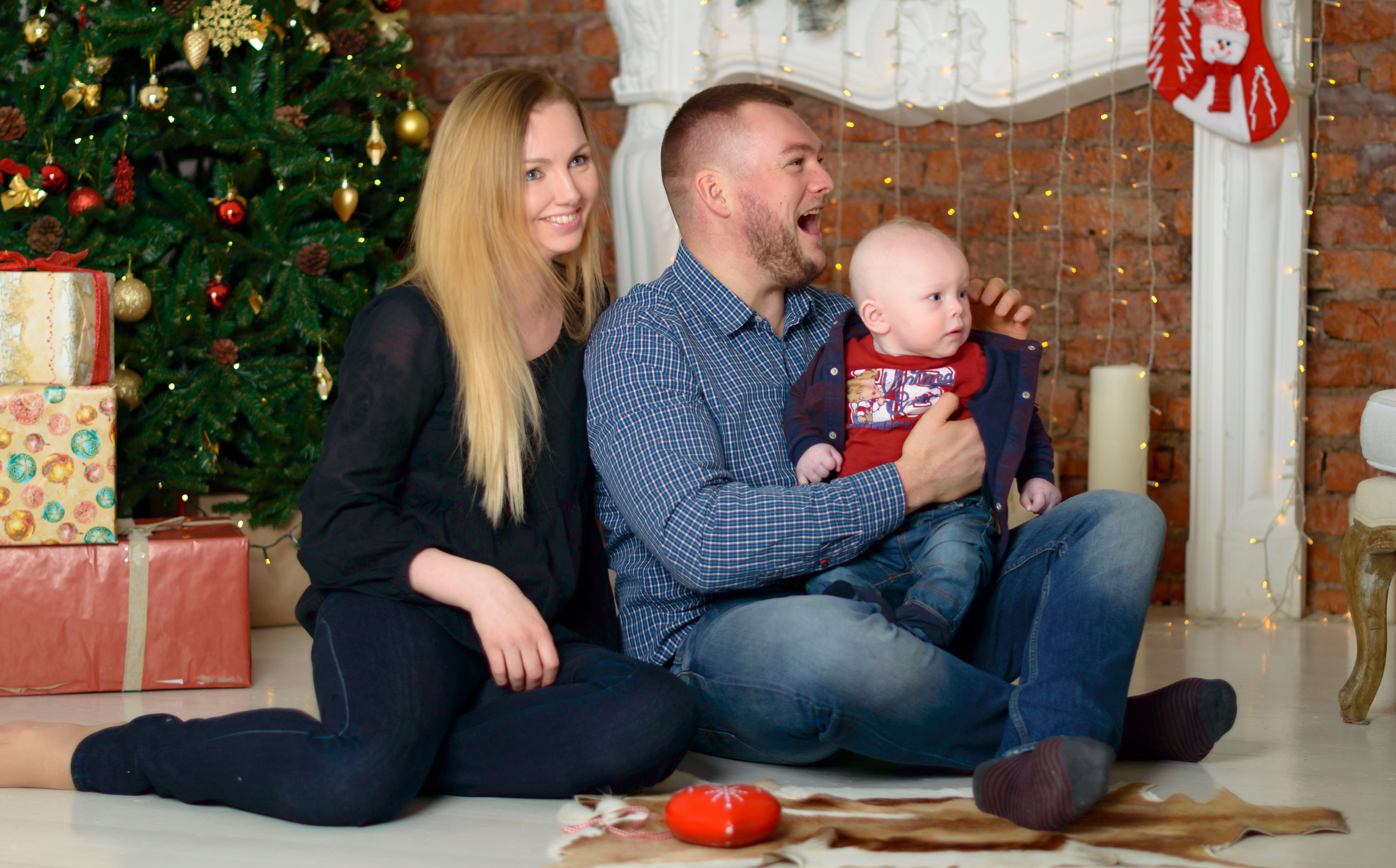 Новый Год О'Студиос Семья. Кристина Кудрявцева Фотограф в Москве