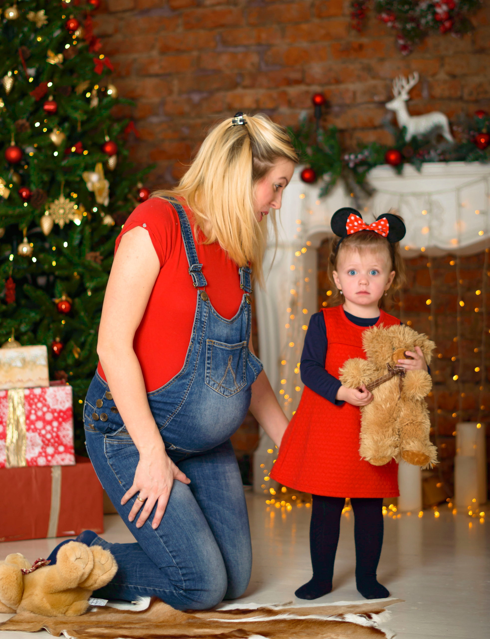 Новый Год Аня+маляш. Кристина Кудрявцева Фотограф в Москве