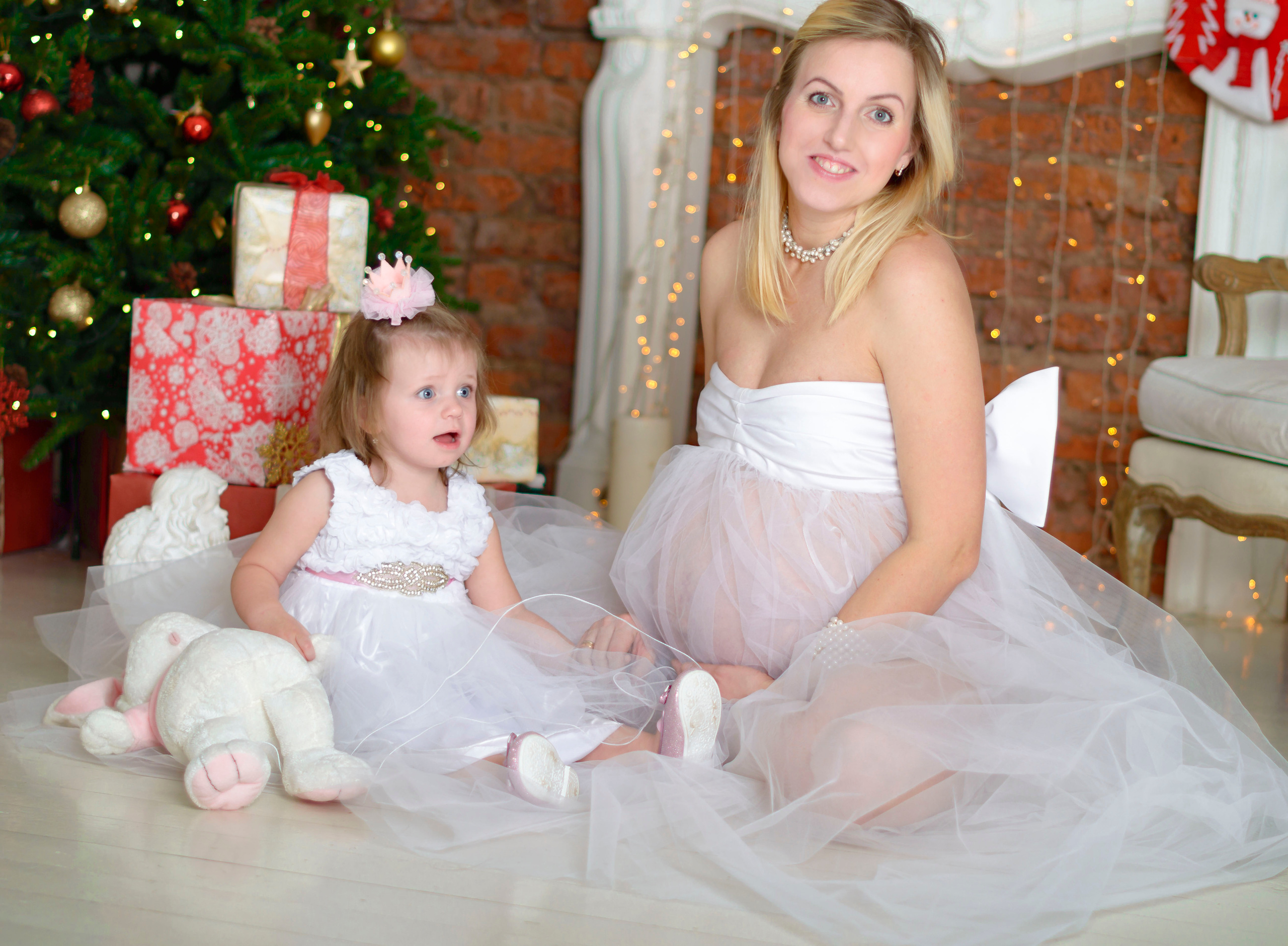 Новый Год Аня+маляш. Кристина Кудрявцева Фотограф в Москве