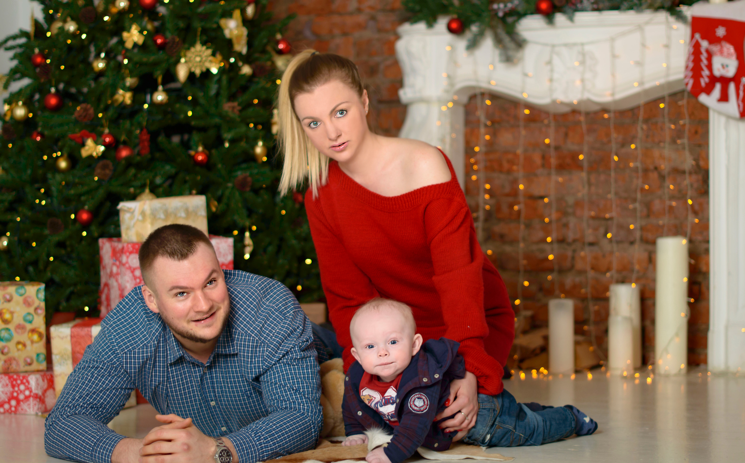 Новый Год О'Студиос Семья. Кристина Кудрявцева Фотограф в Москве