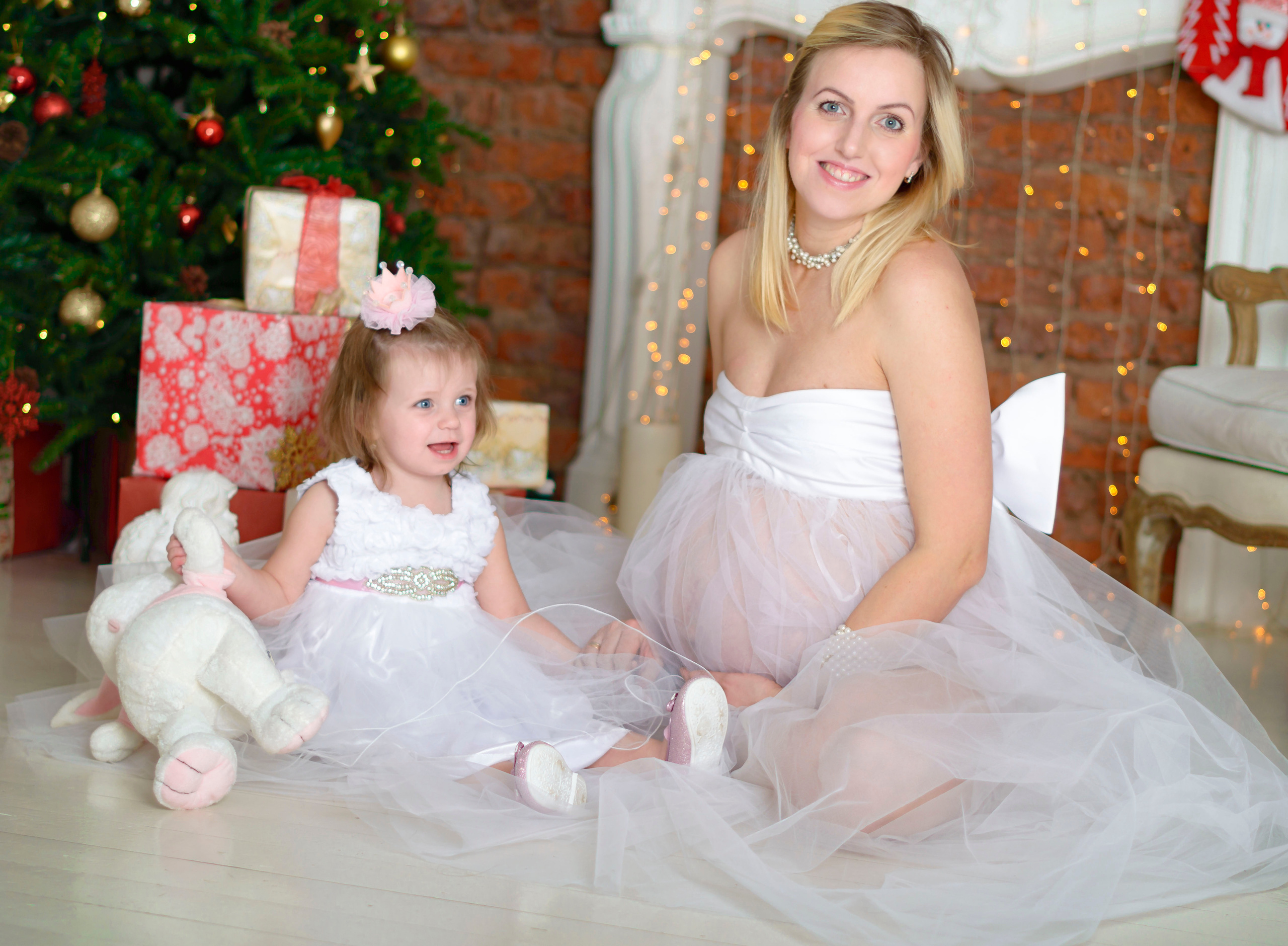 Новый Год Аня+маляш. Кристина Кудрявцева Фотограф в Москве