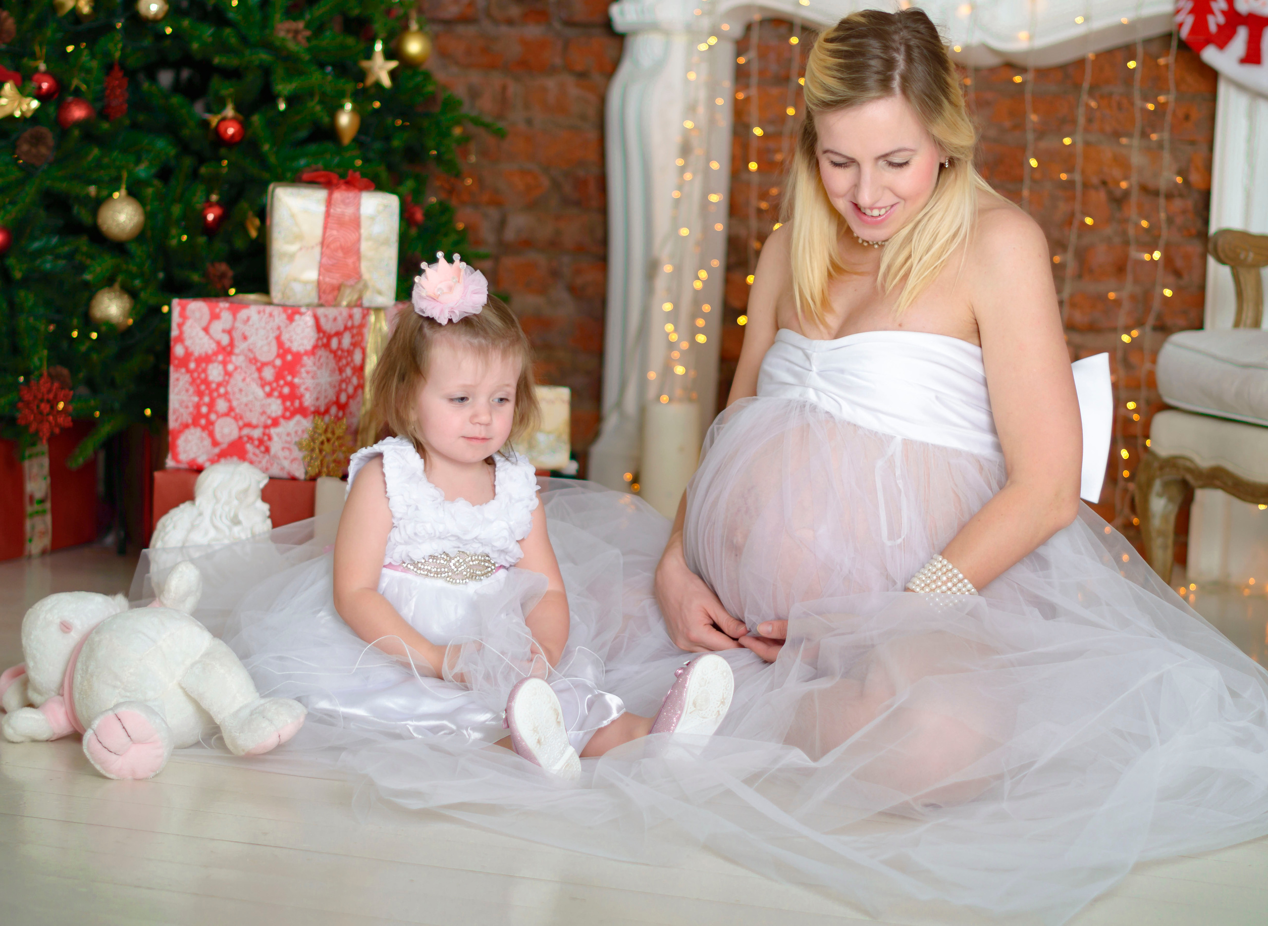 Новый Год Аня+маляш. Кристина Кудрявцева Фотограф в Москве