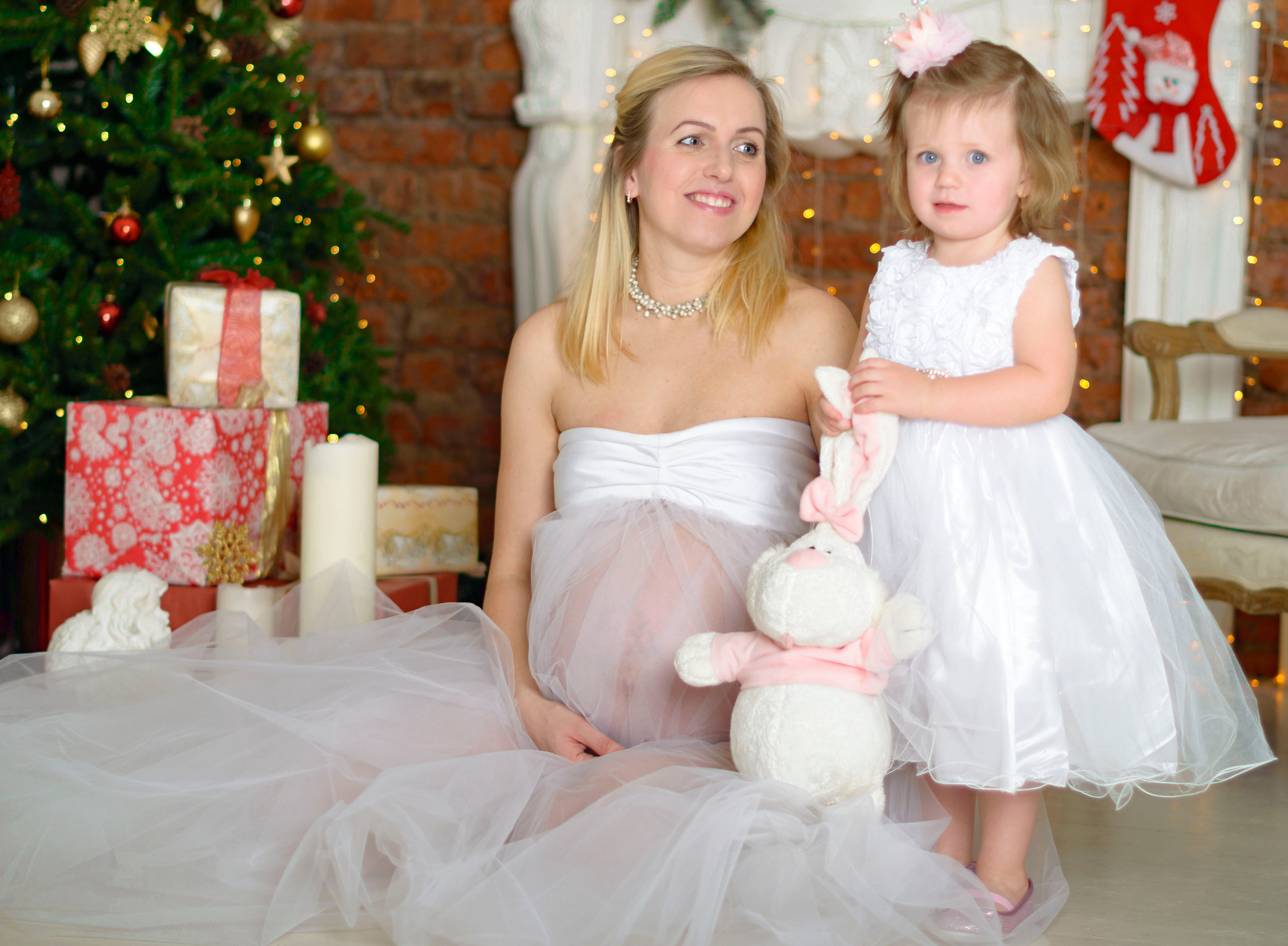 Новый Год Аня+маляш. Кристина Кудрявцева Фотограф в Москве