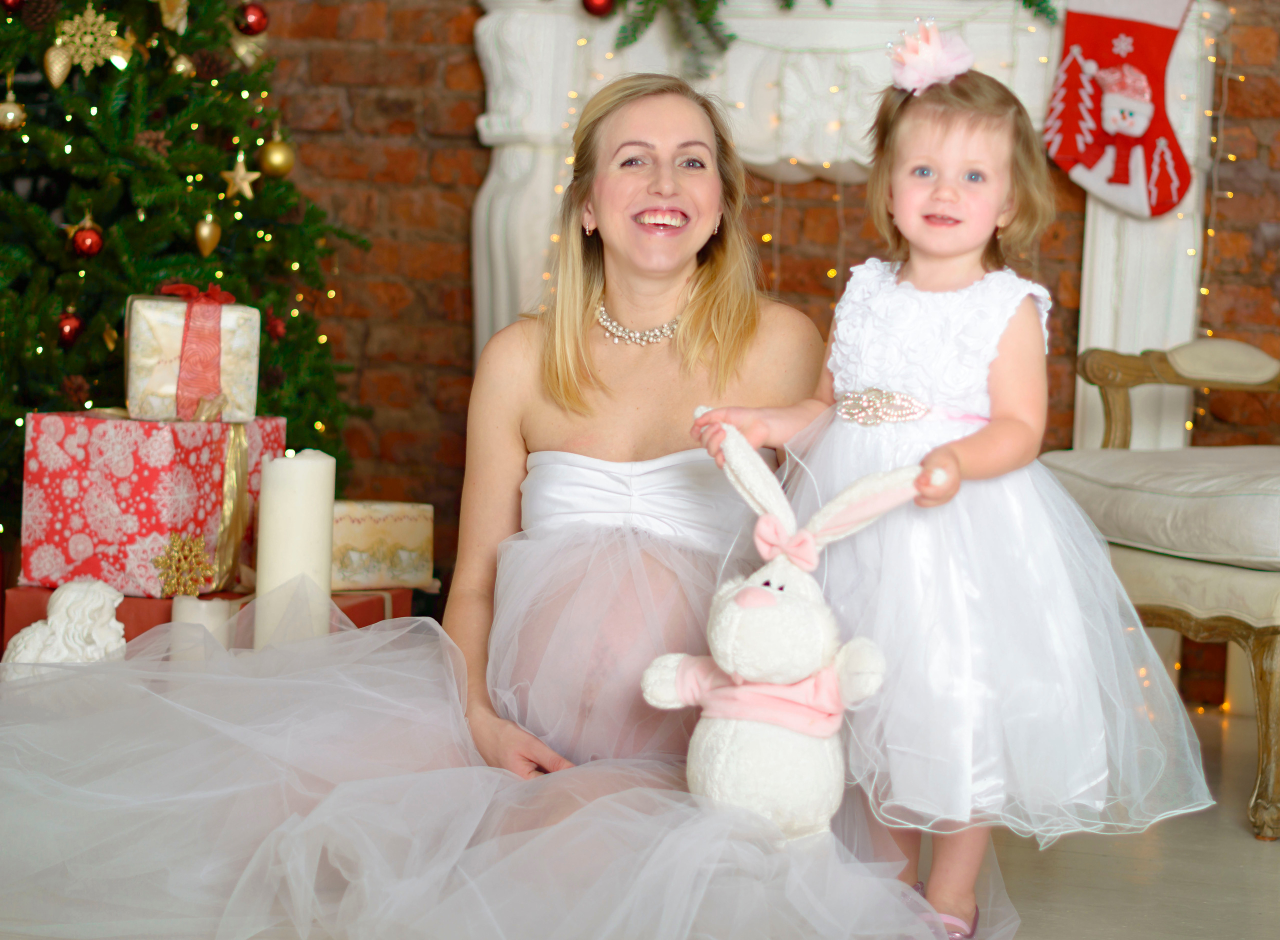 Новый Год Аня+маляш. Кристина Кудрявцева Фотограф в Москве