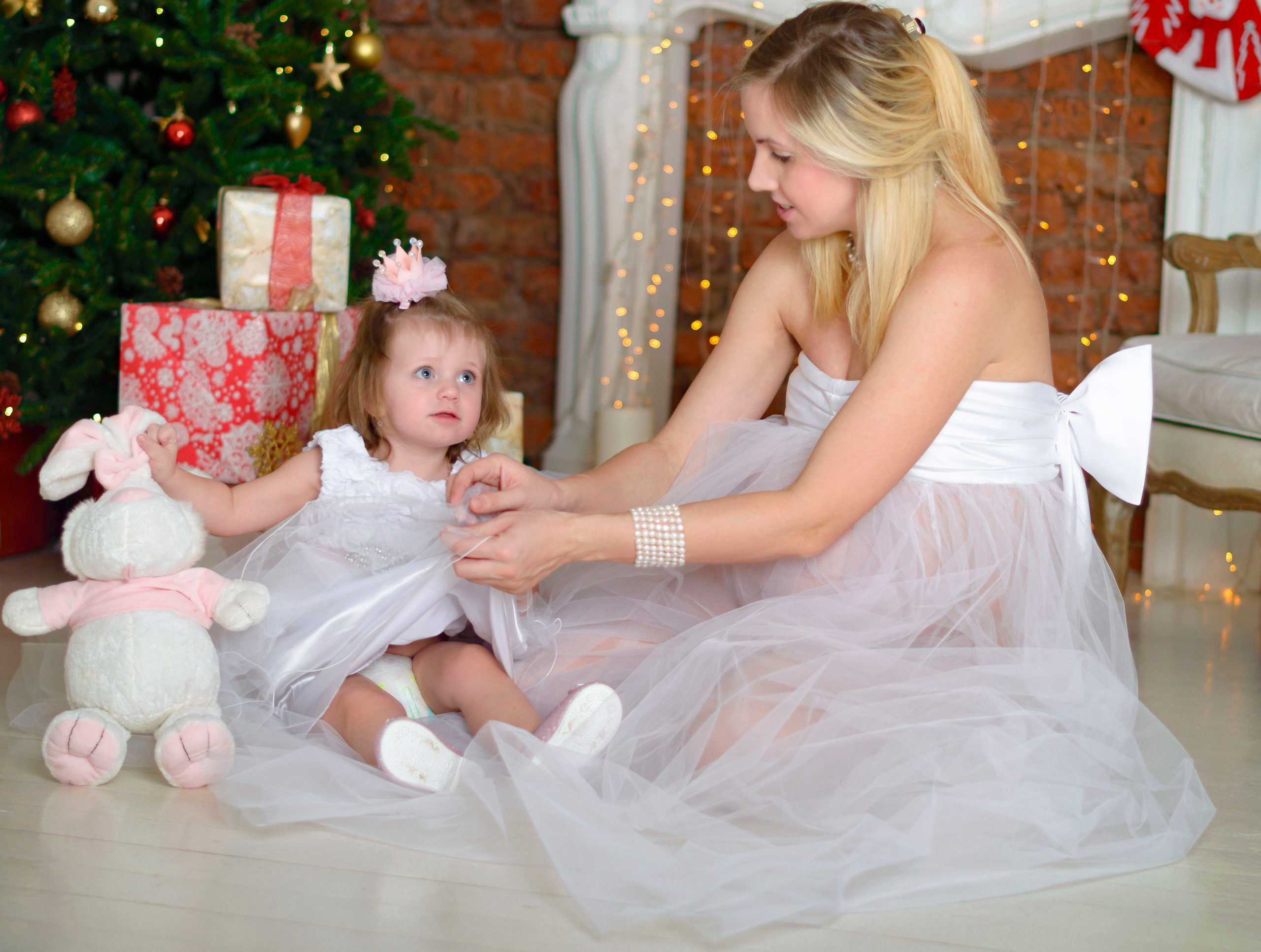 Новый Год Аня+маляш. Кристина Кудрявцева Фотограф в Москве