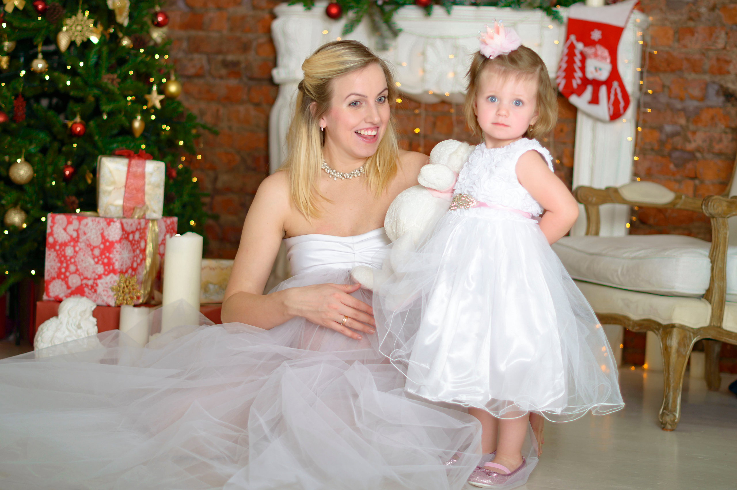 Новый Год Аня+маляш. Кристина Кудрявцева Фотограф в Москве