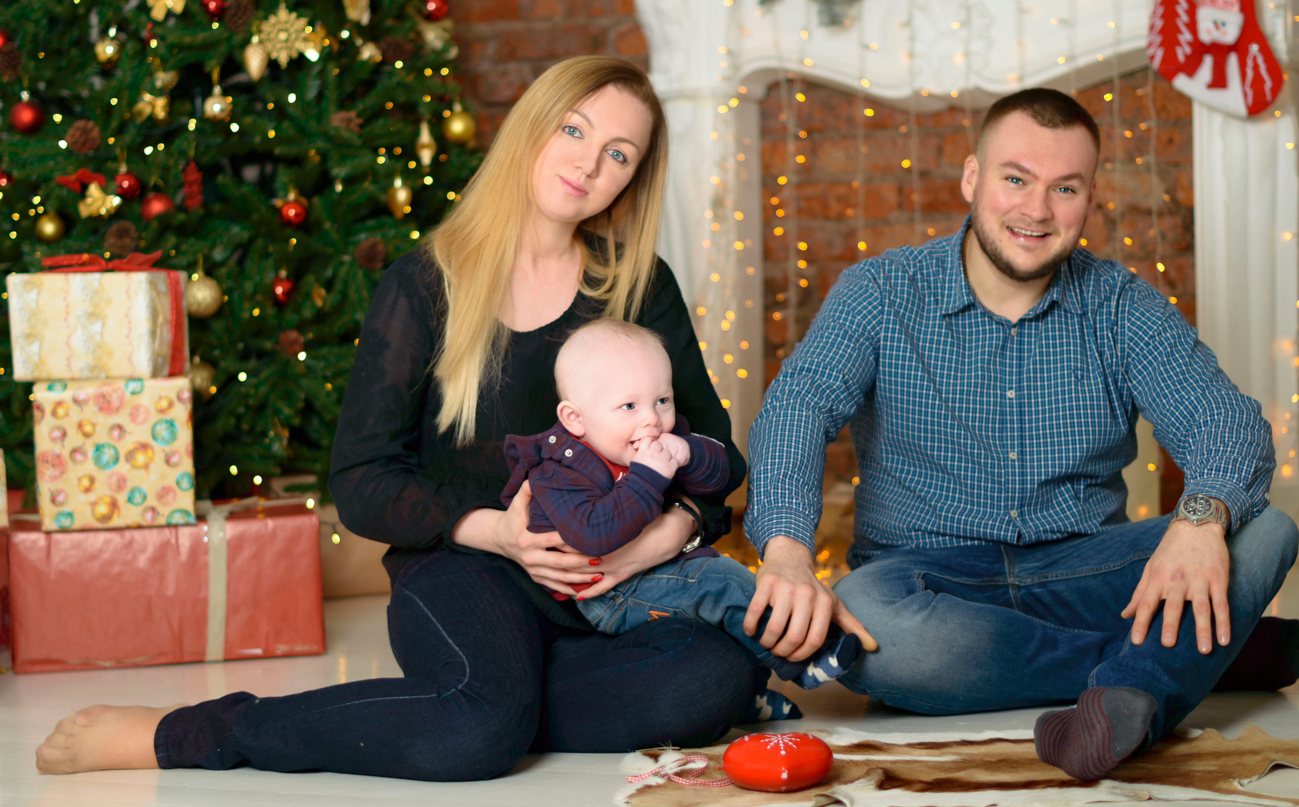 Новый Год О'Студиос Семья. Кристина Кудрявцева Фотограф в Москве