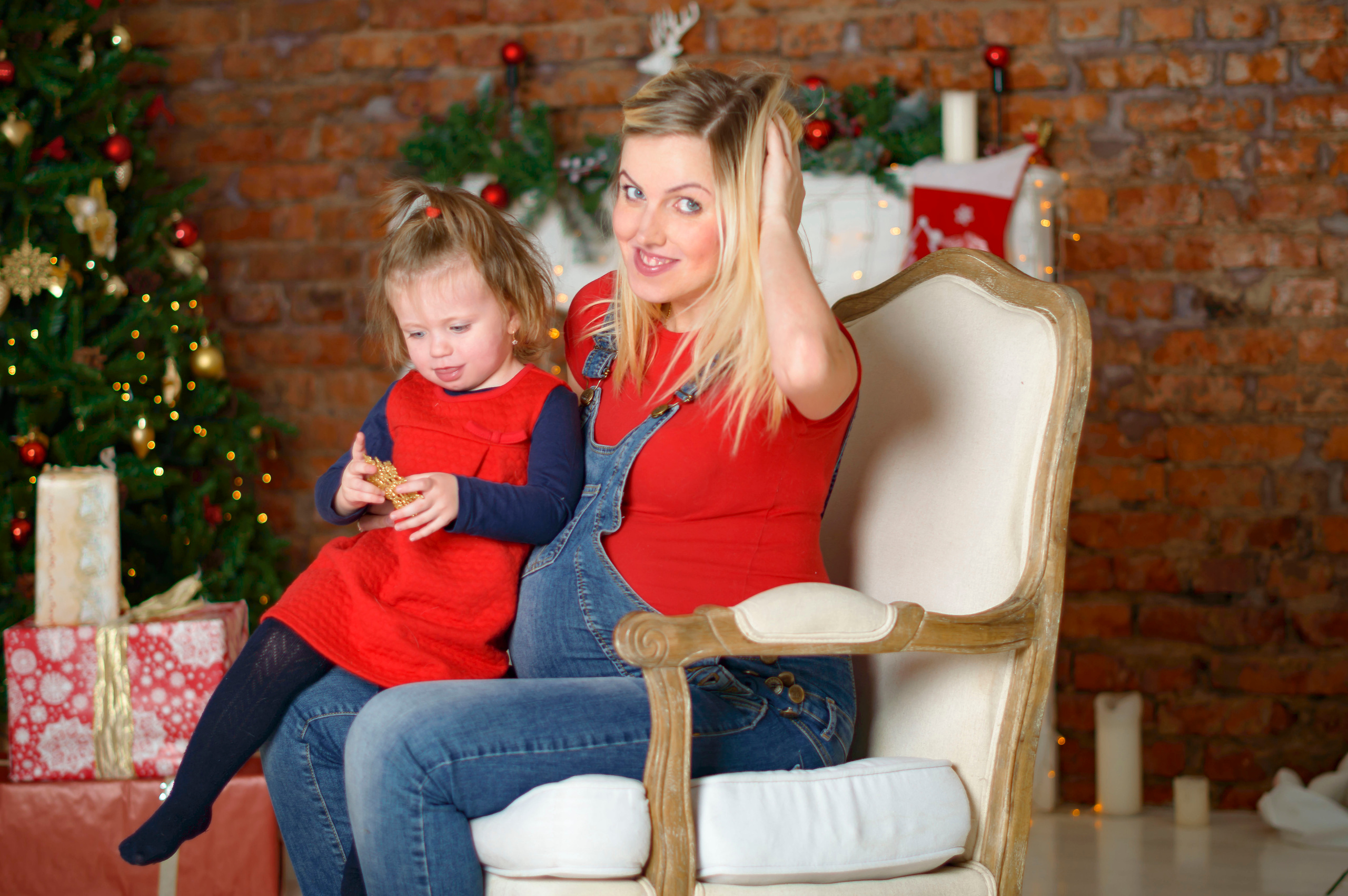 Новый Год Аня+маляш. Кристина Кудрявцева Фотограф в Москве