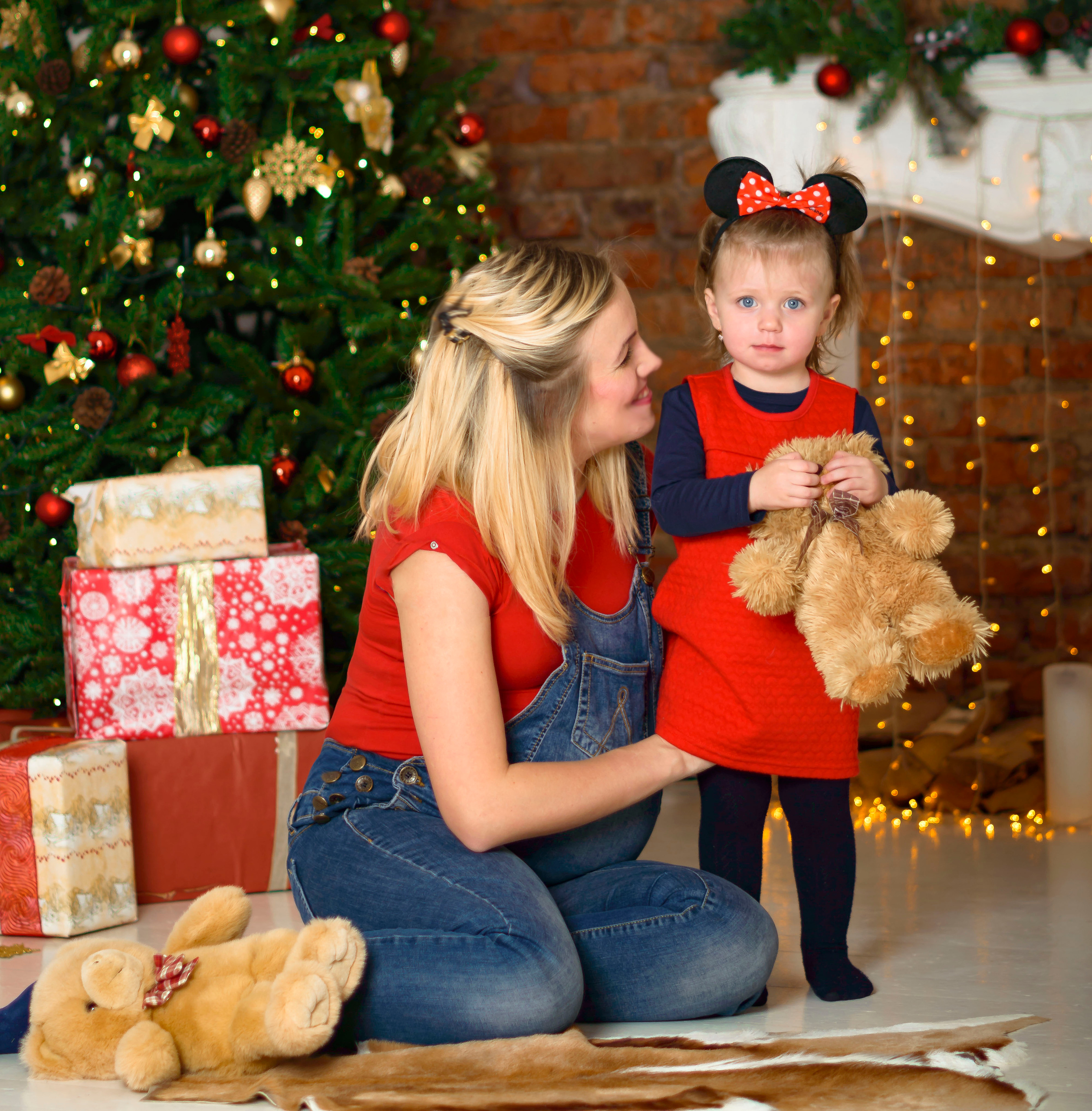 Новый Год Аня+маляш. Кристина Кудрявцева Фотограф в Москве