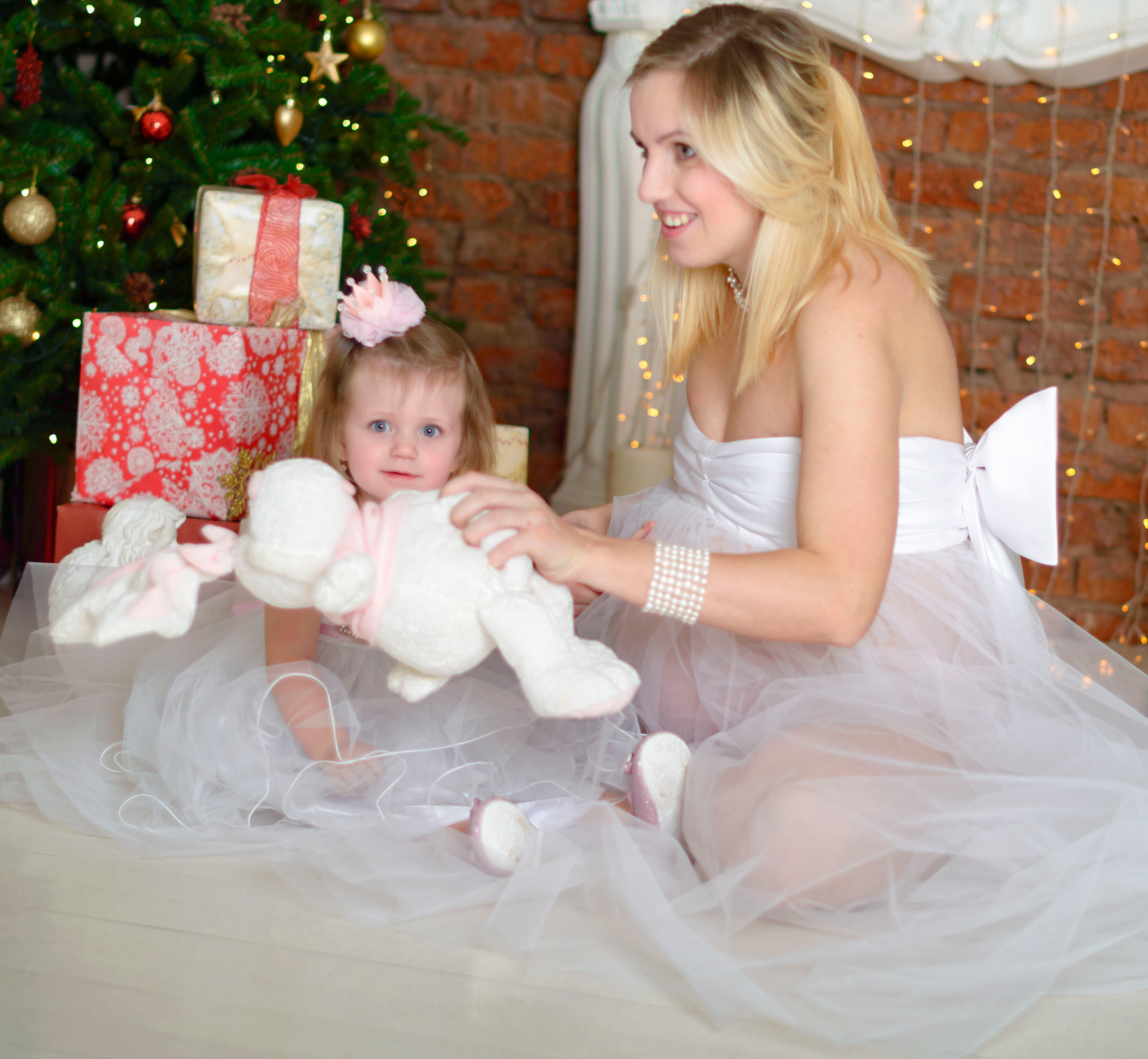 Новый Год Аня+маляш. Кристина Кудрявцева Фотограф в Москве