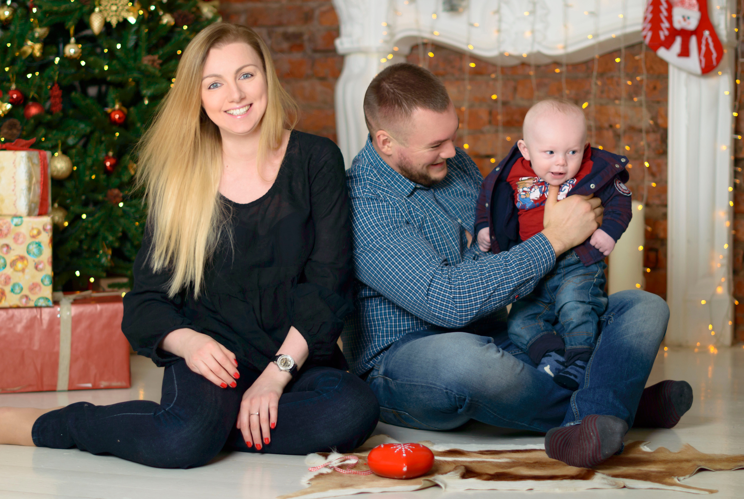 Новый Год О'Студиос Семья. Кристина Кудрявцева Фотограф в Москве