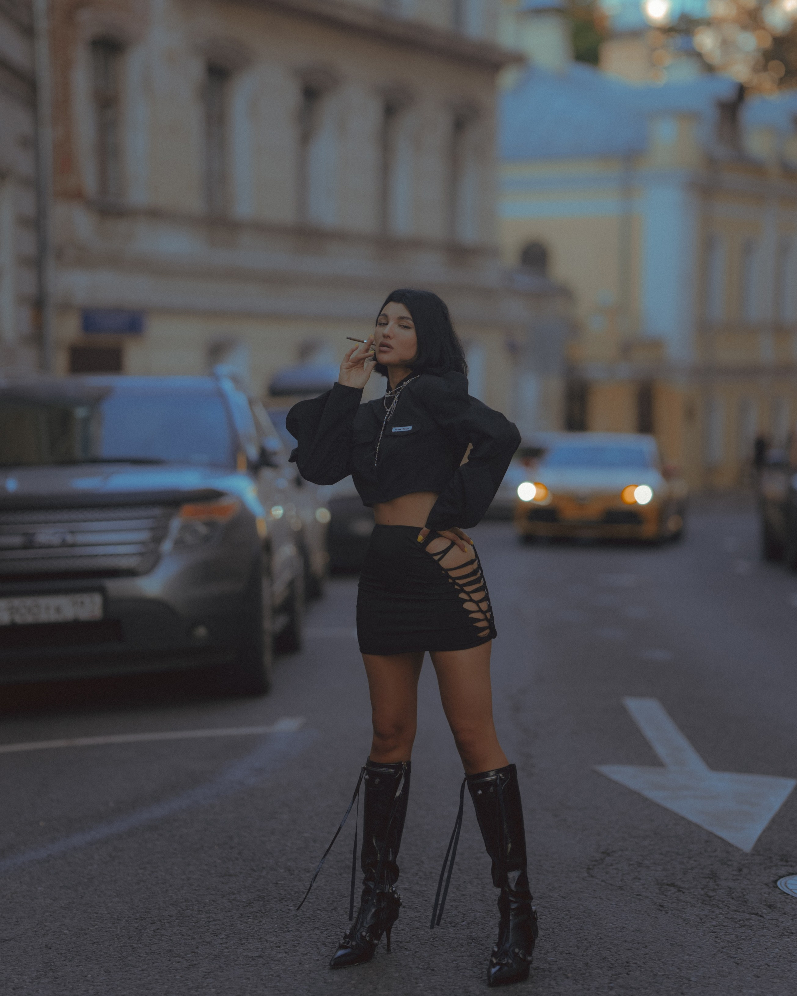 Ксения. Уличная съёмка. Фотограф Екатерина Золотовская. Портретные, семейные и креативные фотосессии в Москве