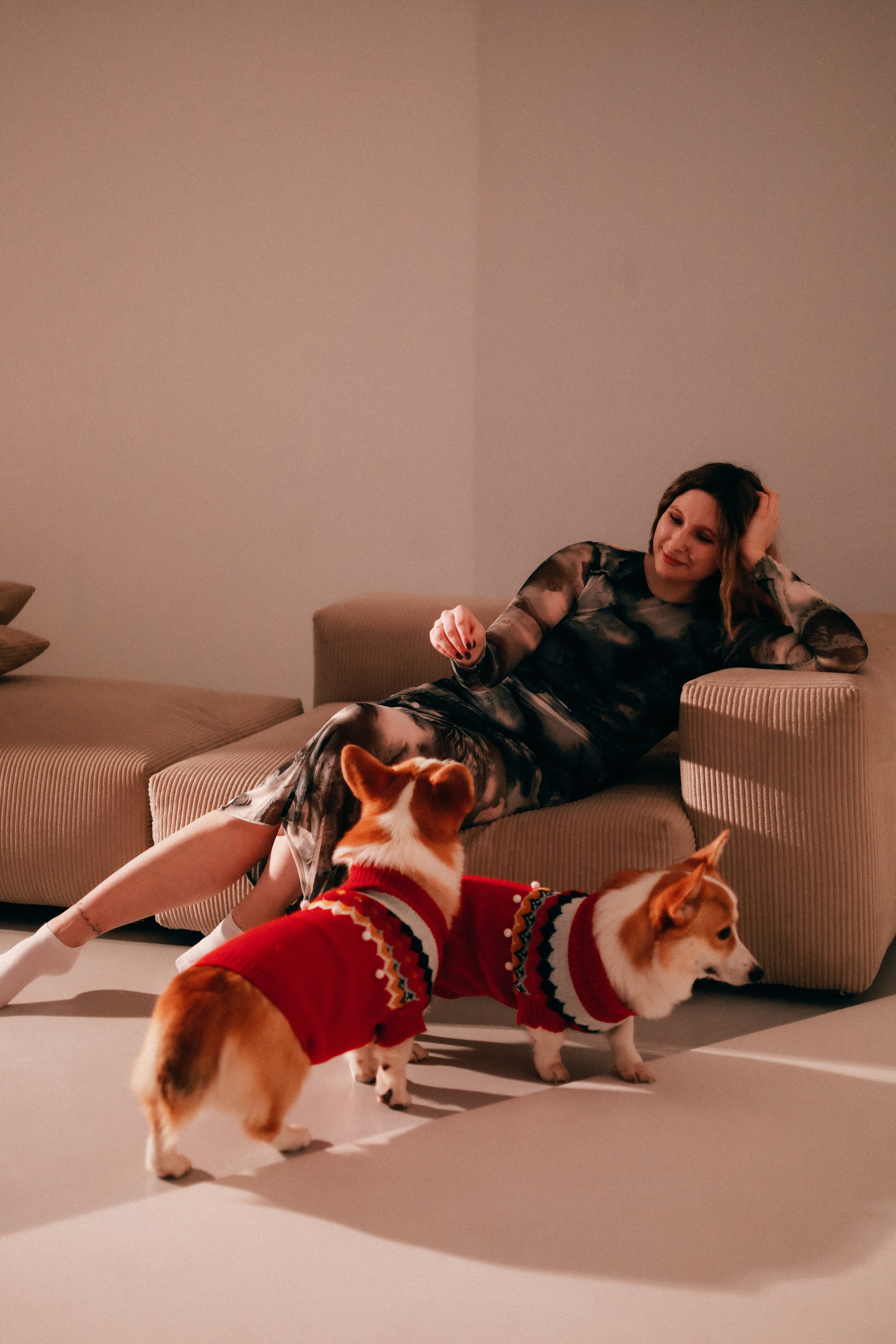 Оля, Антон и сыновья. Фотограф София Комкина