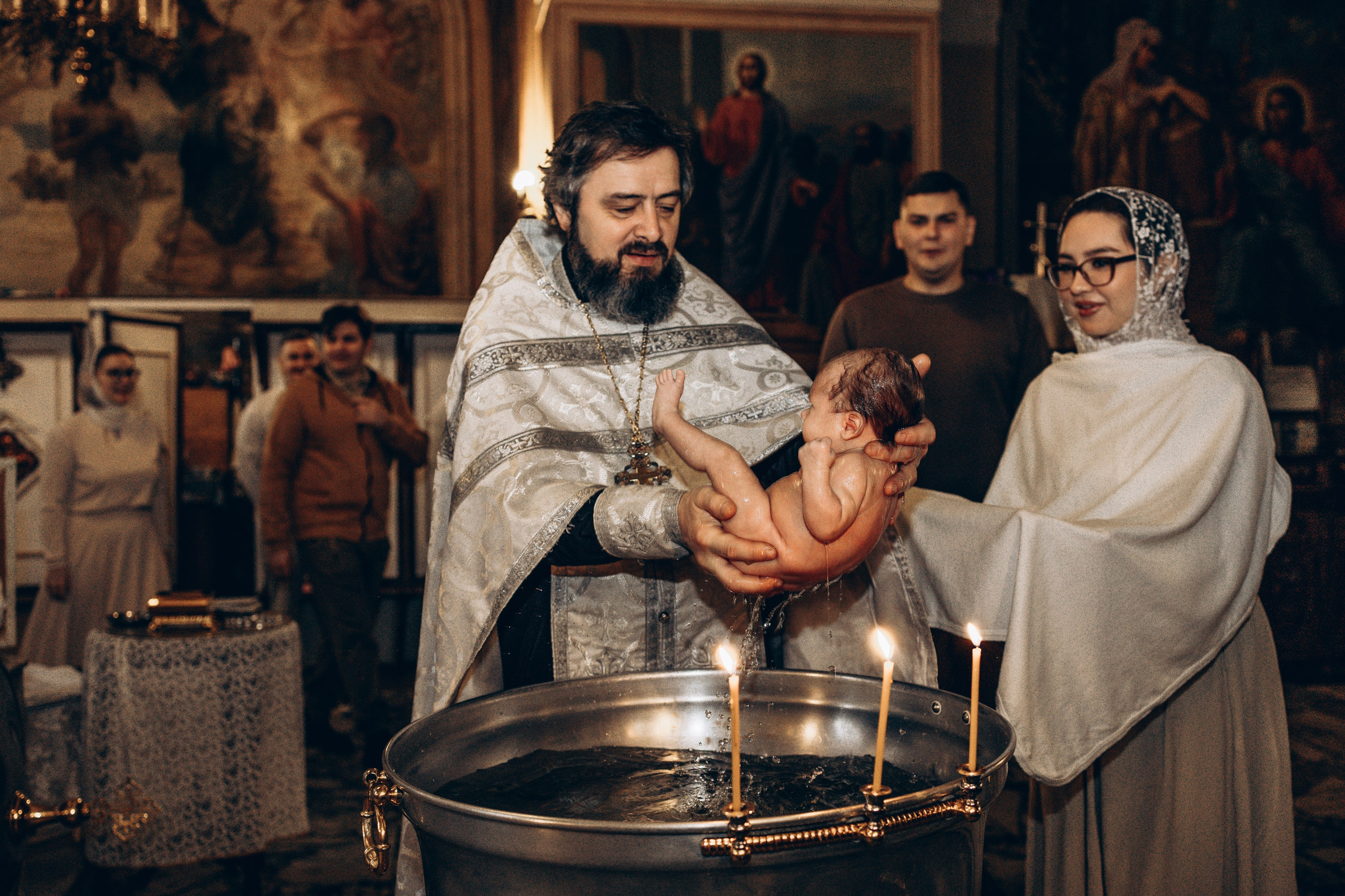 Крещение в Храме Воскресения Словущего в Даниловской Слободе. Главная