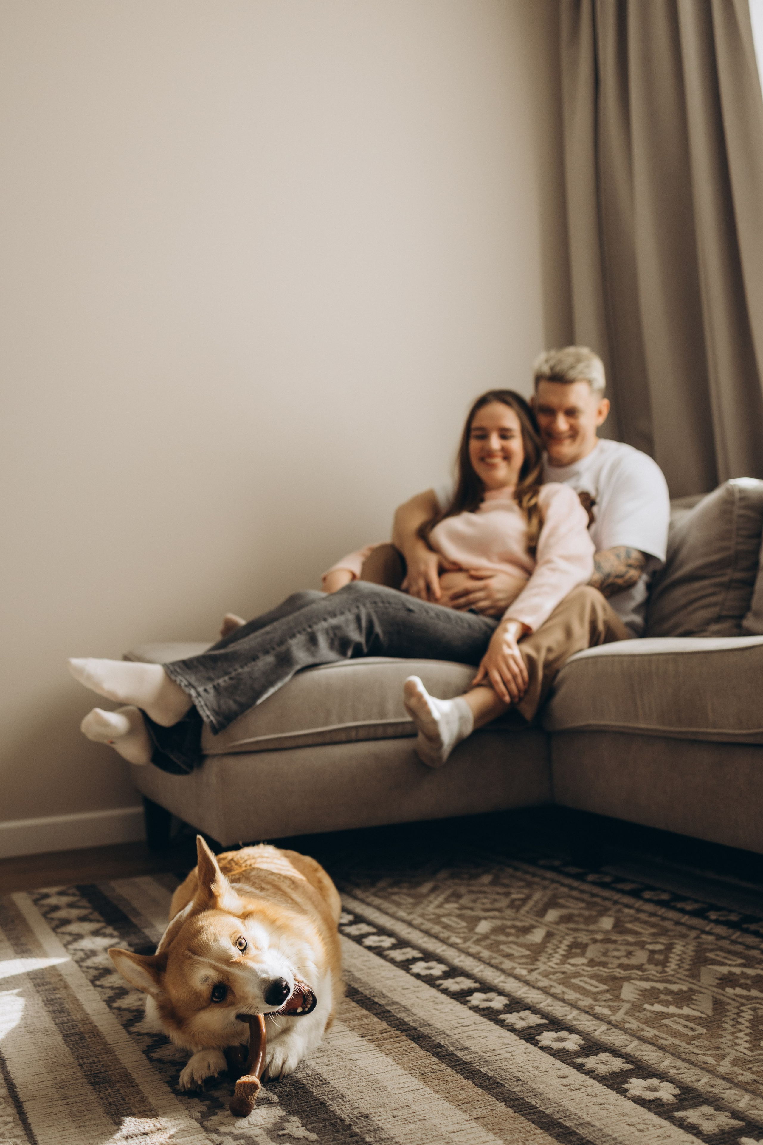 Фотосессия беременности дома. Семейный фотограф в Минске — Алина Тиханович