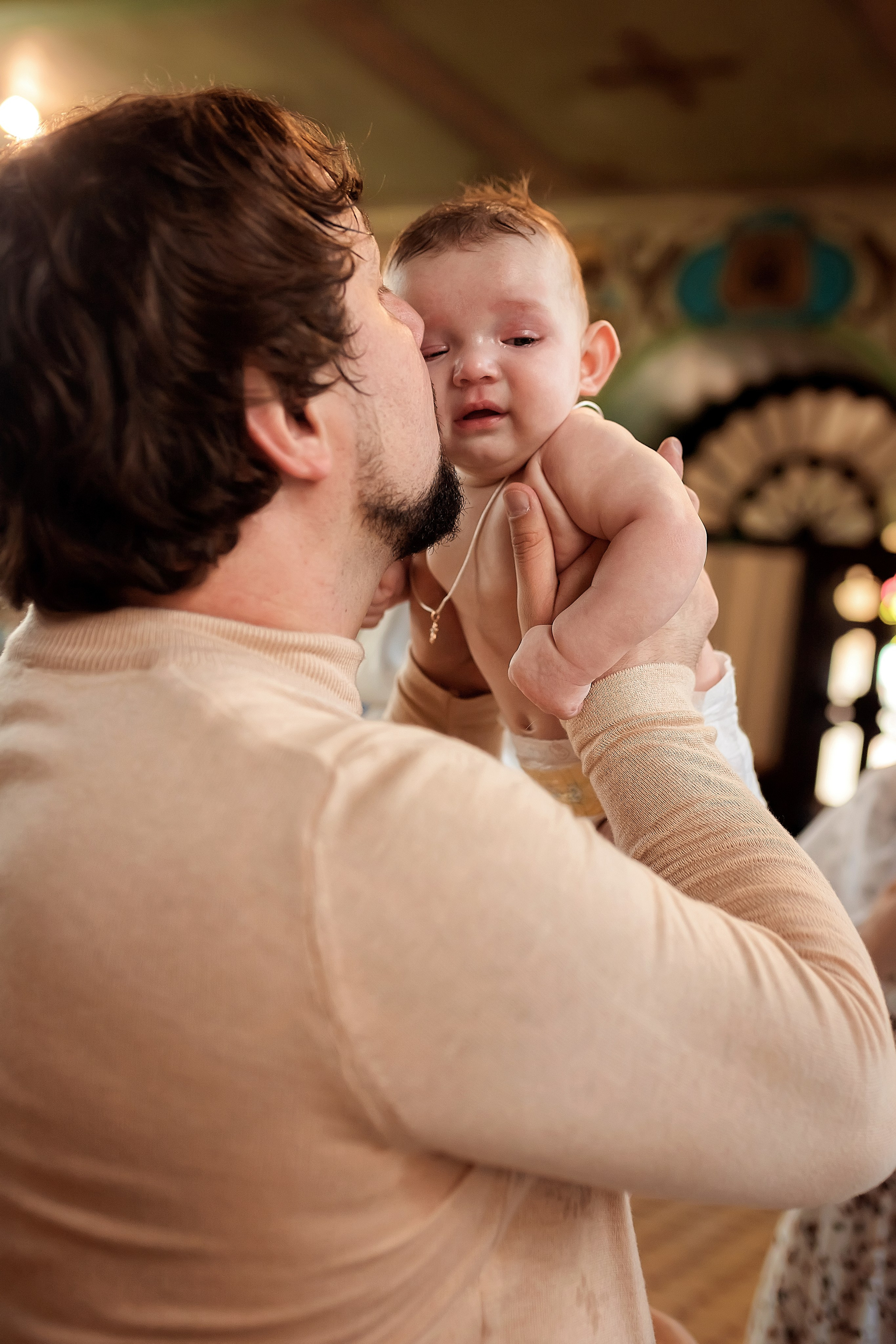 Крещение в Храме Преображения Господня в хуторе Обуховка. Олеся Семейская свадебный и семейный фотограф в Ростове-на-Дону