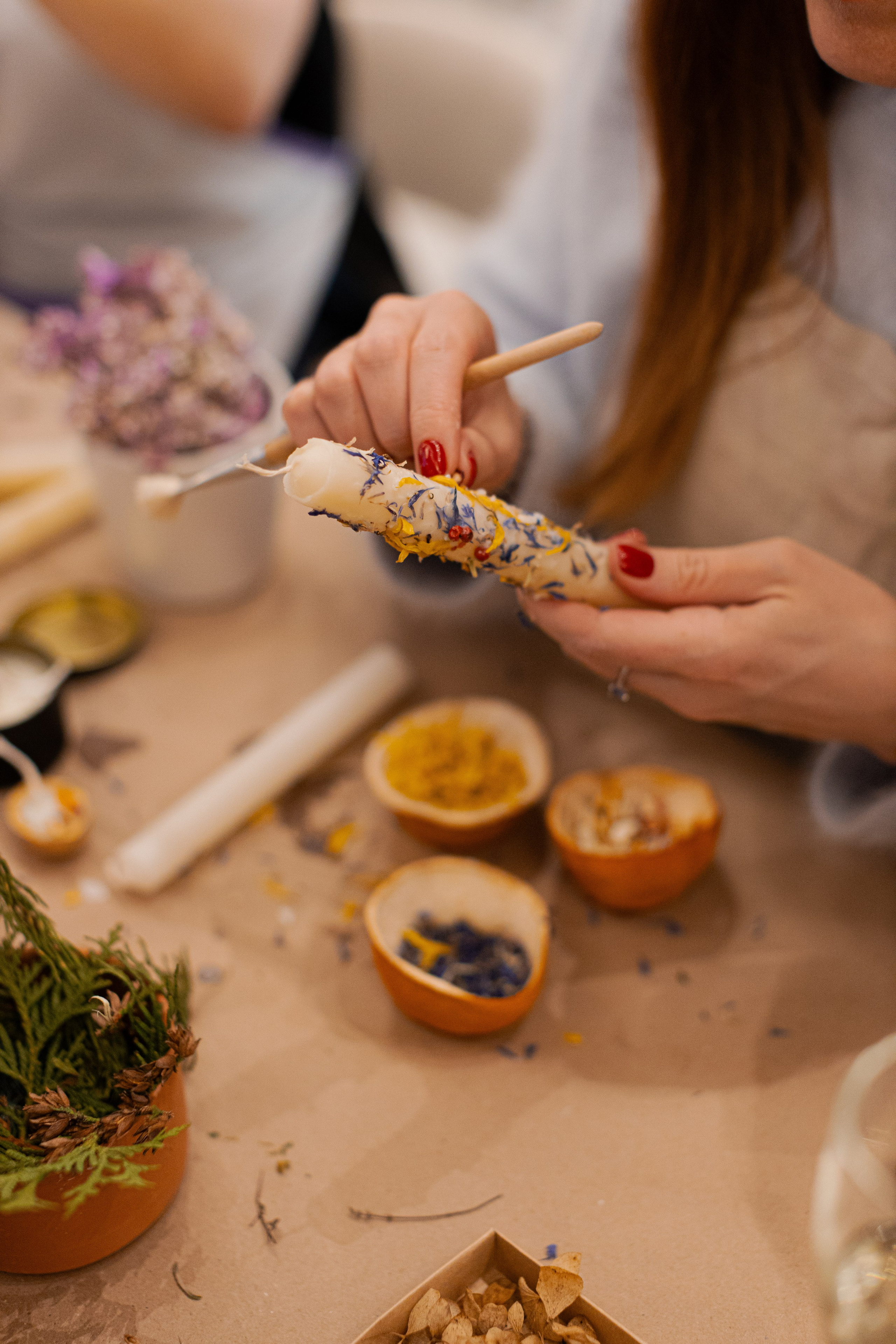 Мк свечи и венок (новогодний корпоратив). Анастасия Ракчеева Художник