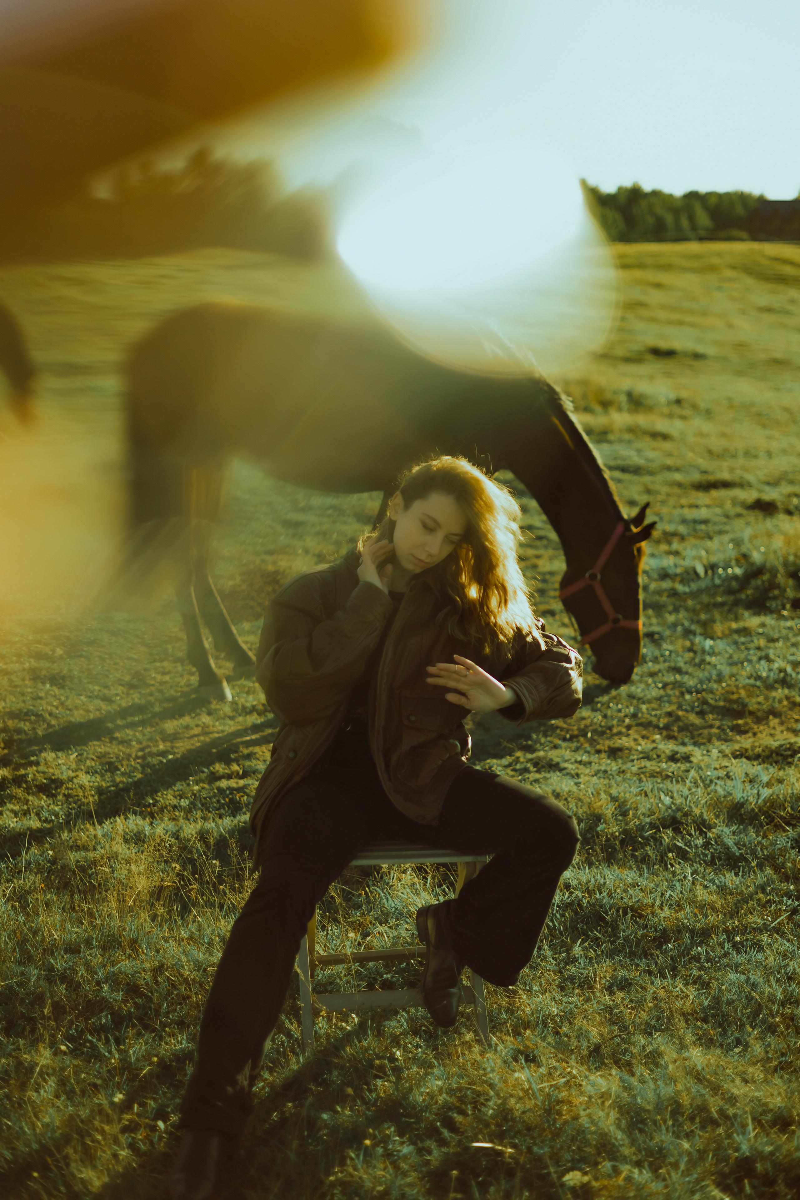 Уникальный стиль фотографа: фотосессия с лошадьми и молодой девушкой на свежем воздухе от AV | Alexander Veselkov - Photographer