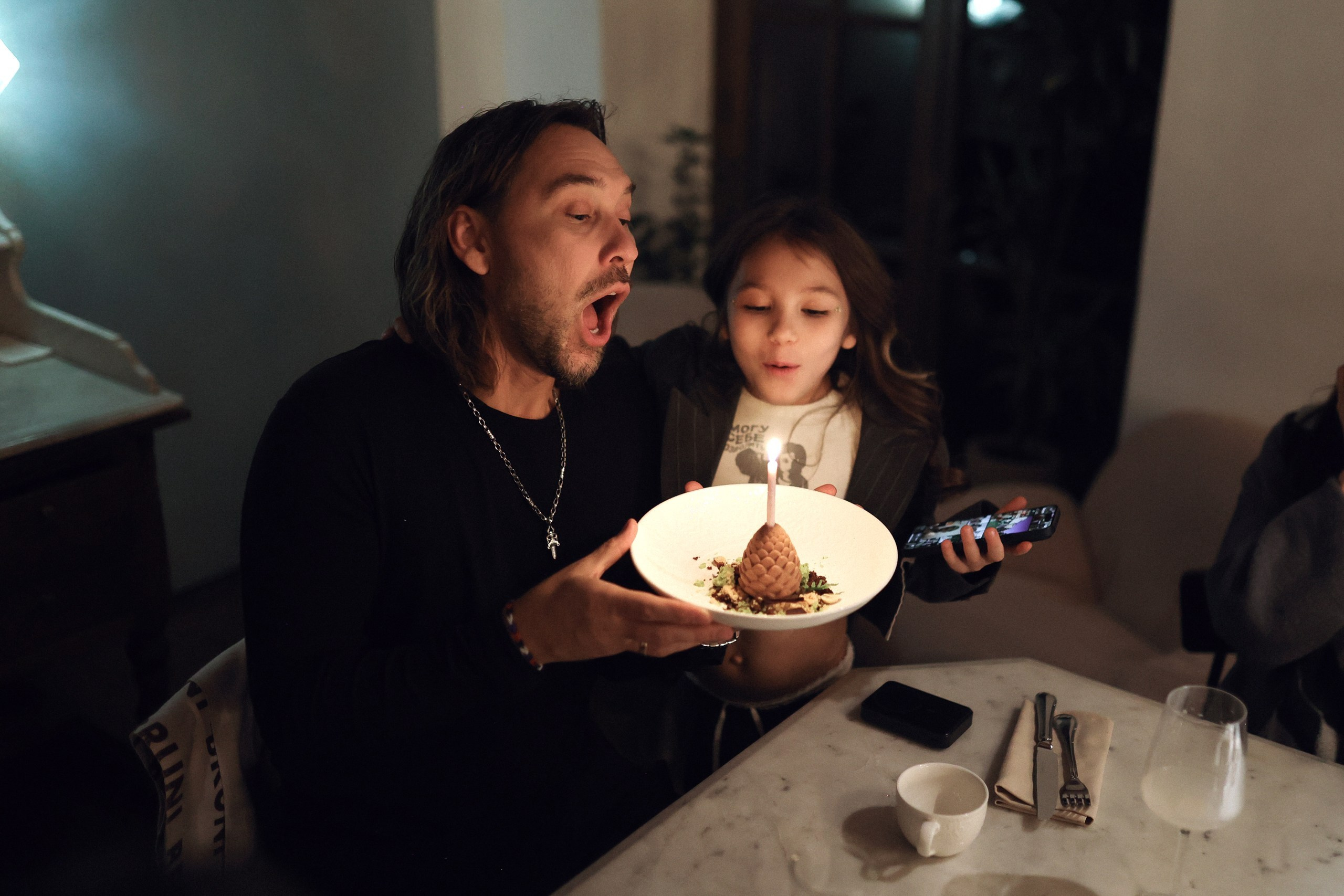 День рождения Андрея в Yauza Place. Настя Оленченко, портретный/семейный фотограф на цифру и плёнку Москва