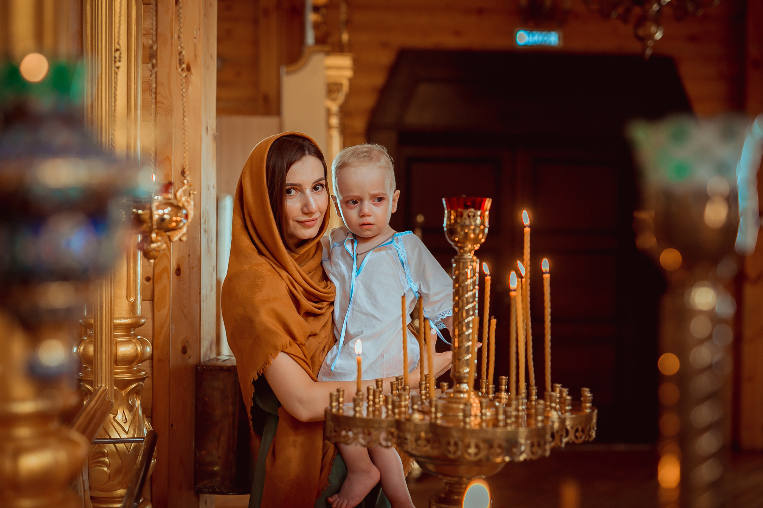 Крещение Льва, Симеоно-Верхотурский храм, г. Уфа. Семейные и детские съемки в Уфе