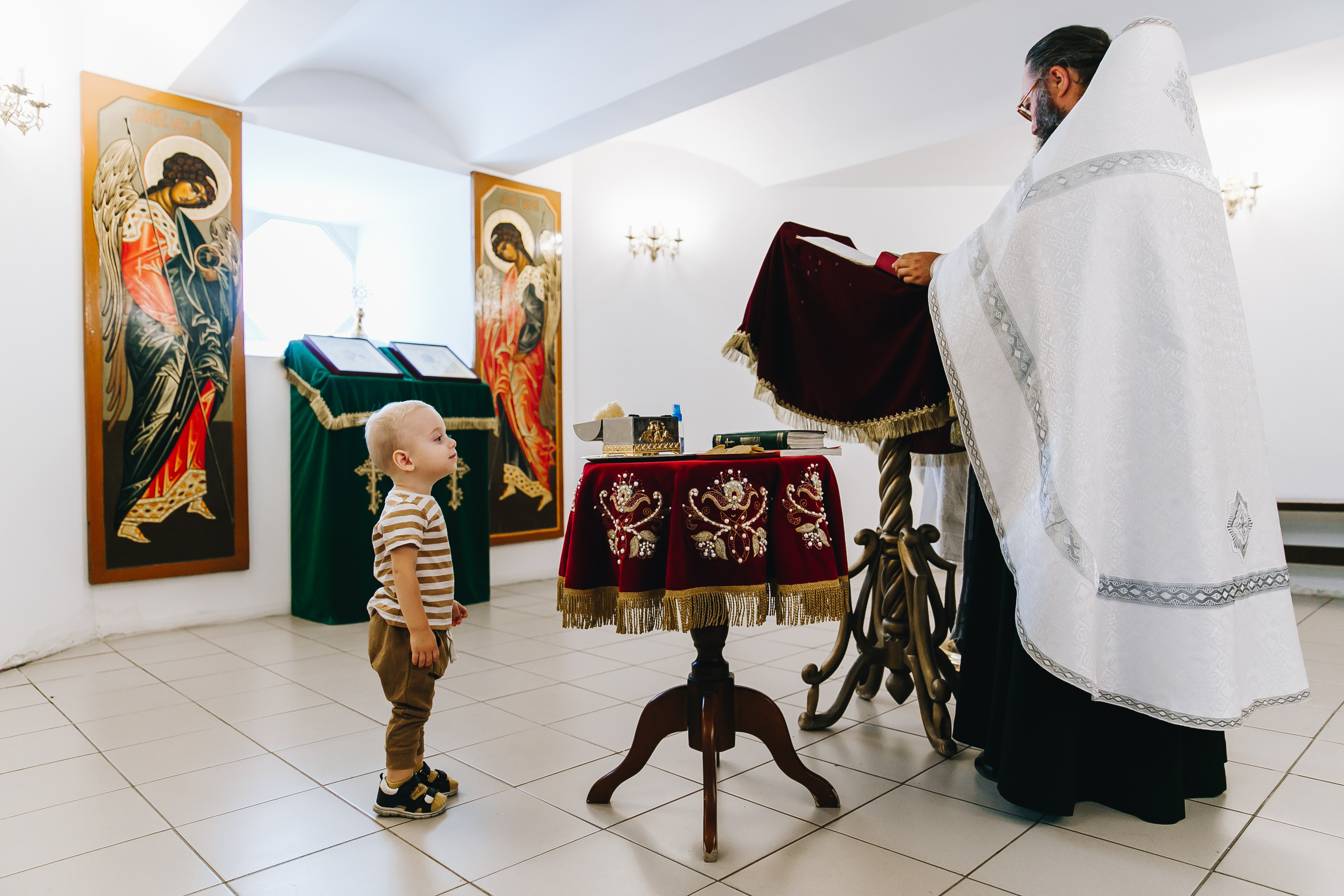 Крещение Льва, Симеоно-Верхотурский храм, г. Уфа. Семейные и детские съемки в Уфе