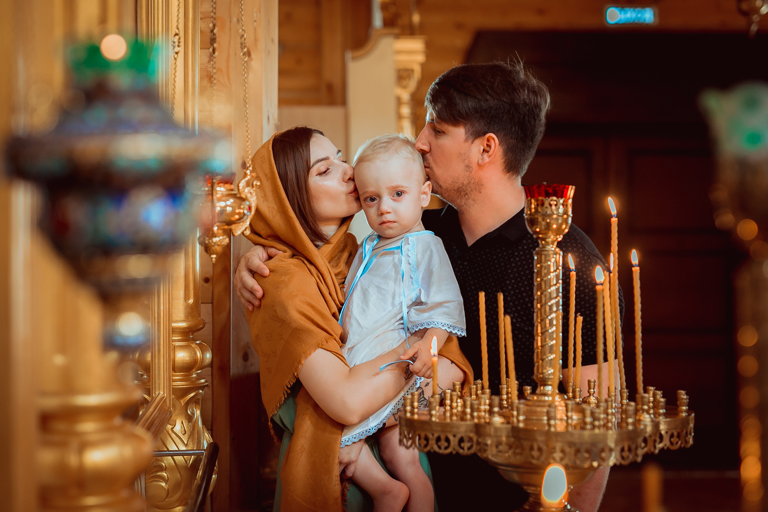 Крещение Льва, Симеоно-Верхотурский храм, г. Уфа. Семейные и детские съемки в Уфе