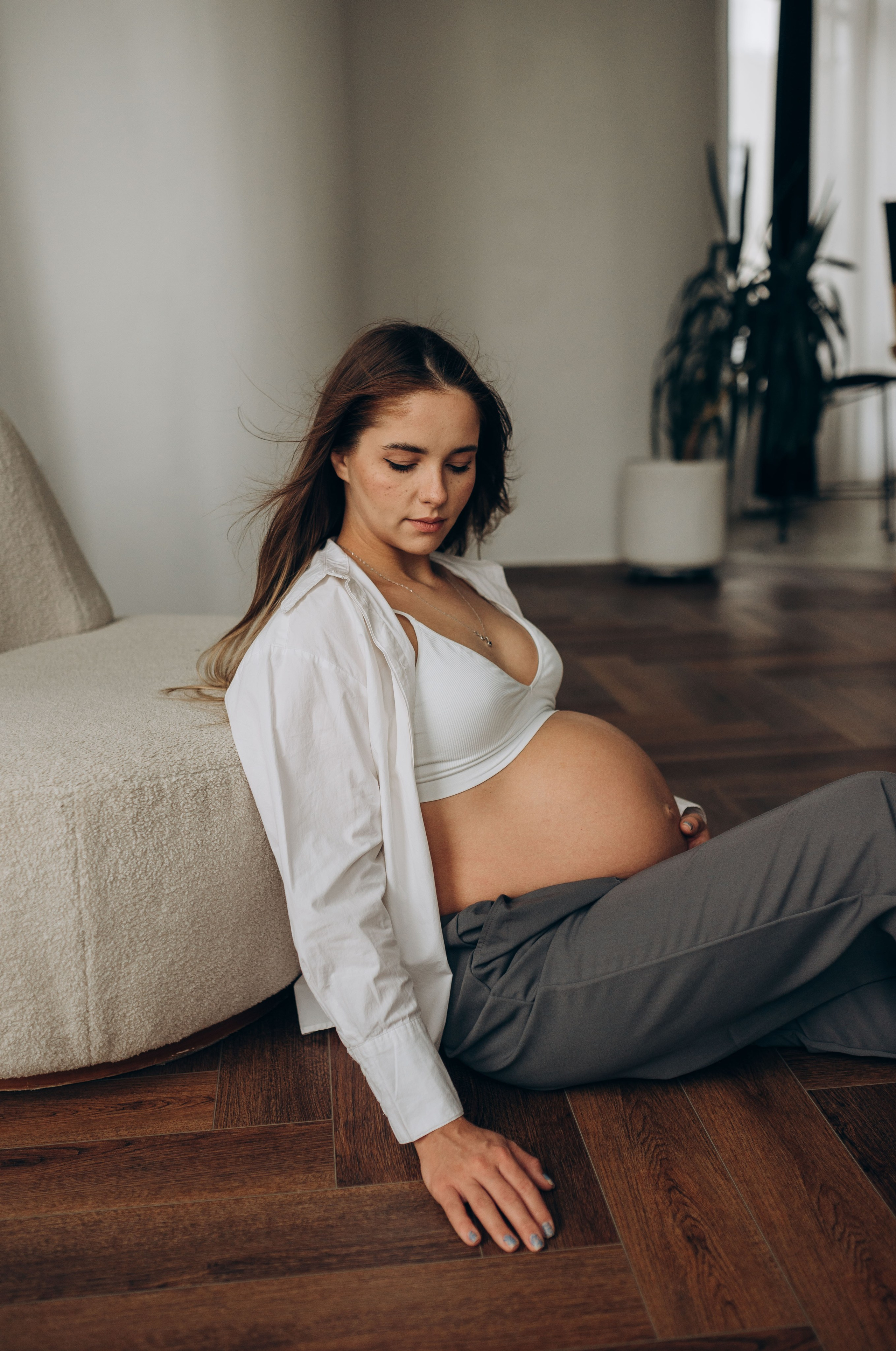 Фотосессия беременности в студии. Семейный фотограф в Домодедово и Москве Елена Пичугина
