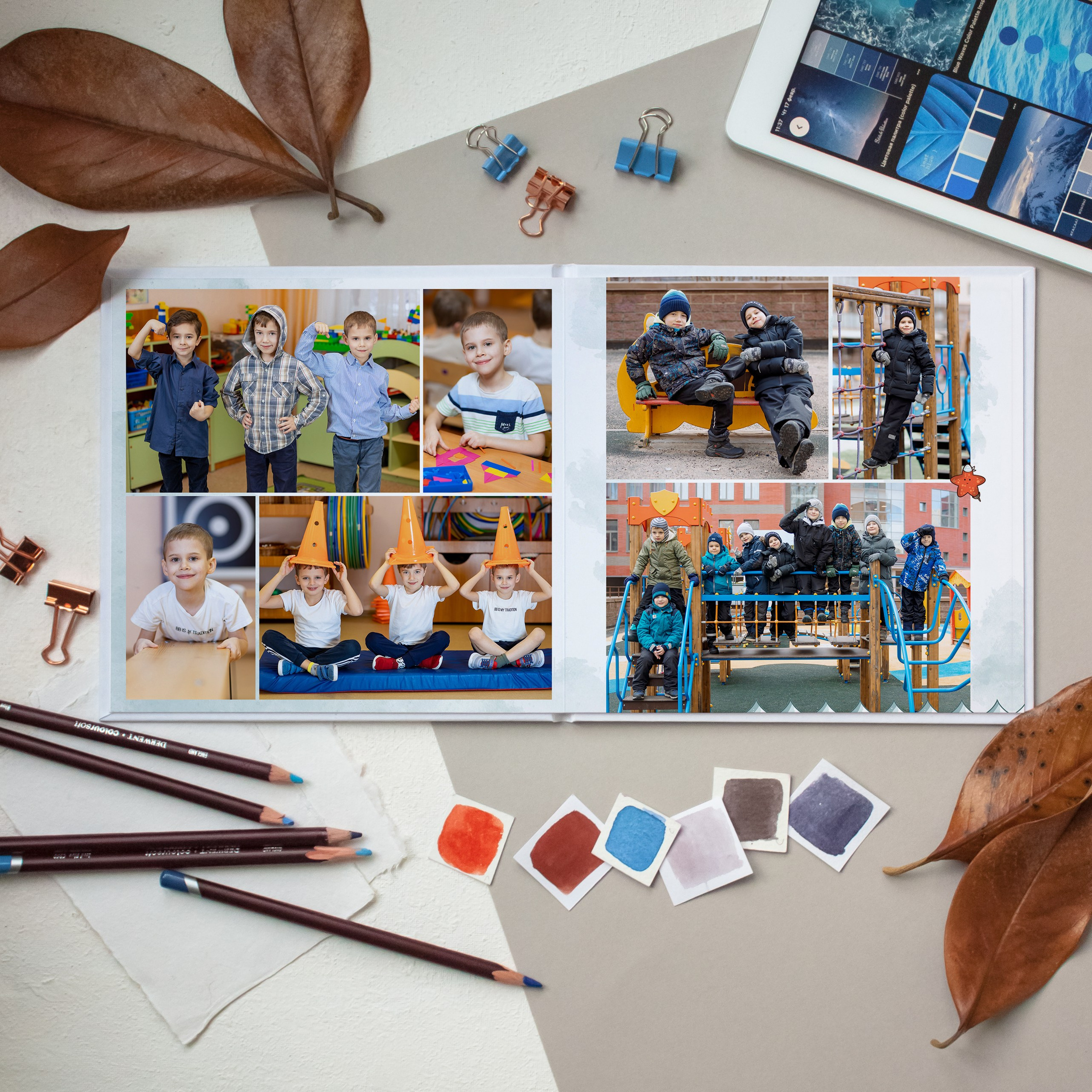 Дизайн «Пират» 20×20. Выпускные альбомы СПБ для садов и школ | Фотограф Олька Евченко