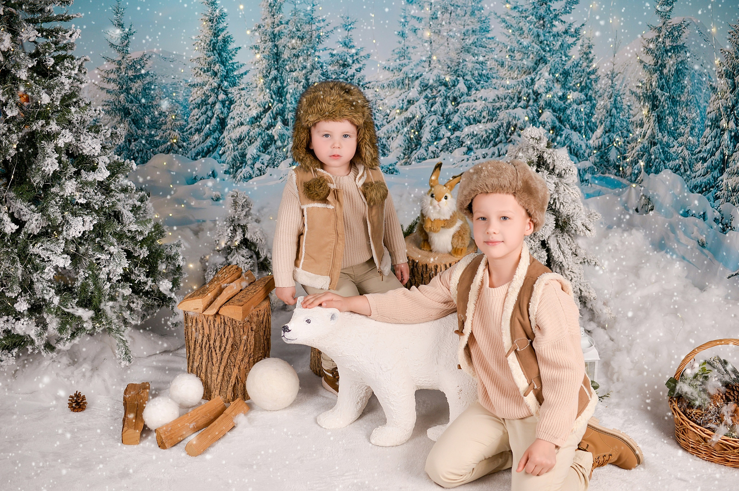 Новогодняя семейная фотосессия в Краснодаре 2023-2024. Фотограф новорожденных Краснодар Малышенко Надежда