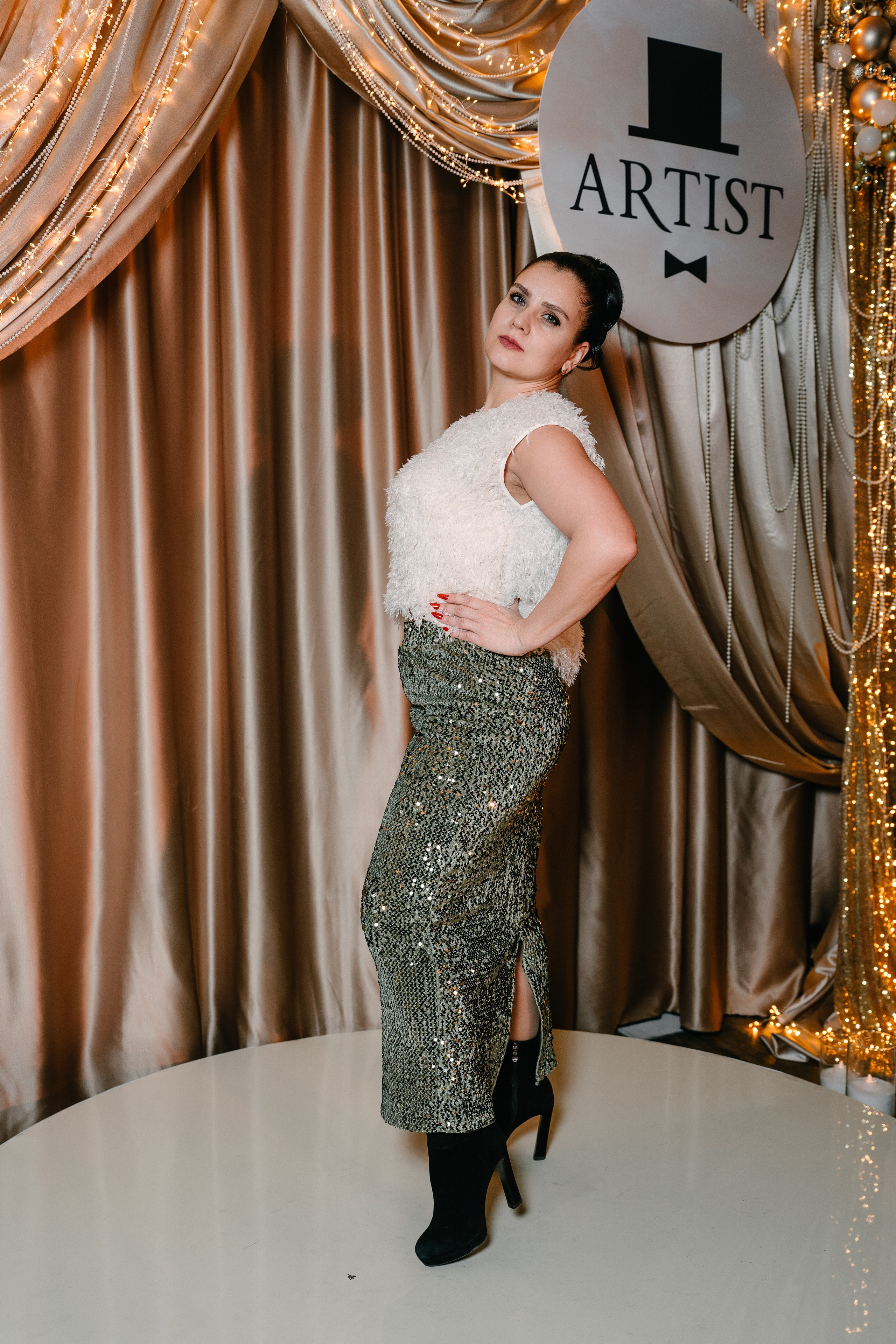 Новогодний вечер в Артисте. Свадебный и семейный фотограф в Воронеже Анастасия Бойко