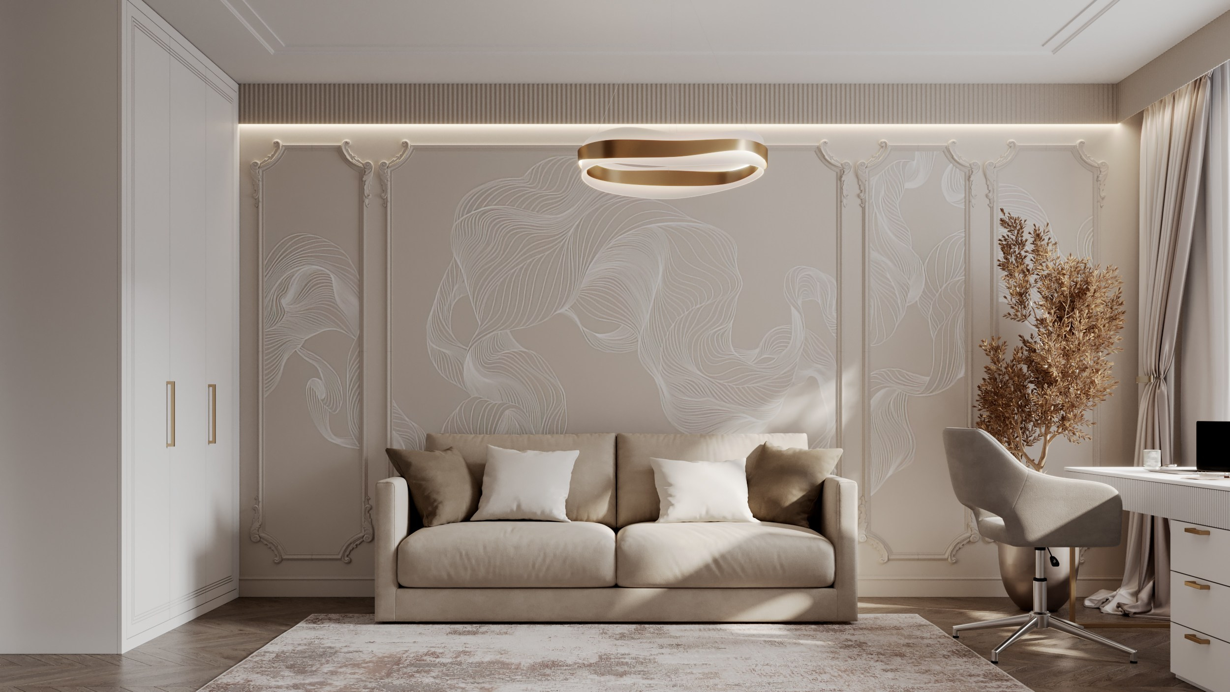 Appartment 130 sq m. Профессиональный дизайнер интерьера