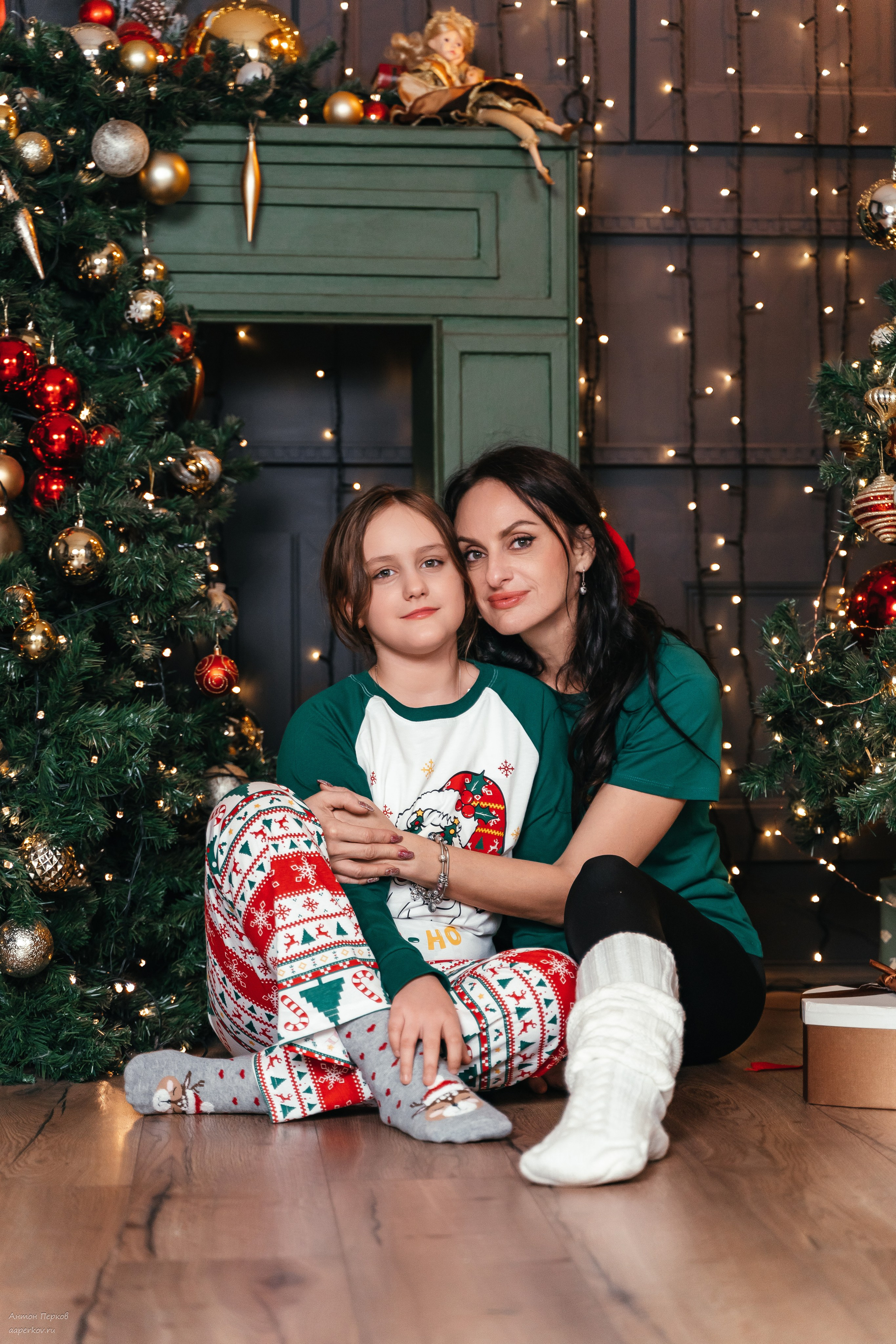 Семейная новогодняя съемка. Фотограф Антон Перков