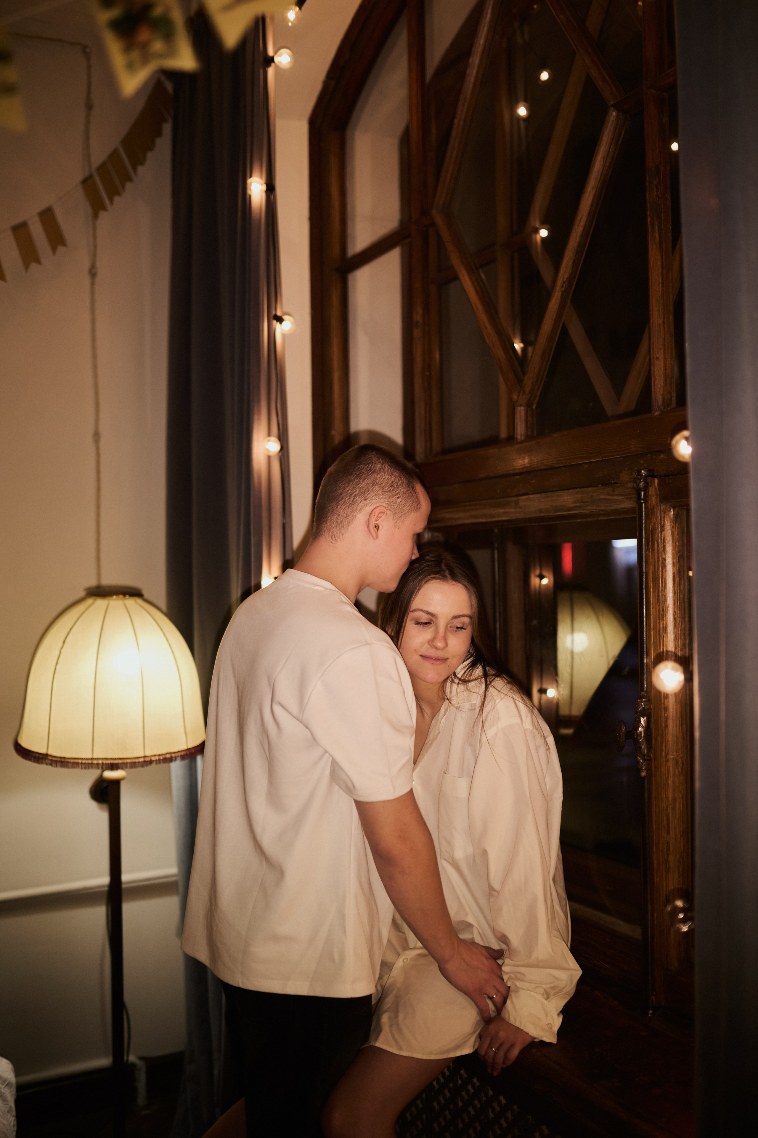 Подарок на годовщину — новогодняя съемка. Фотограф СПБ Засорина Юлия