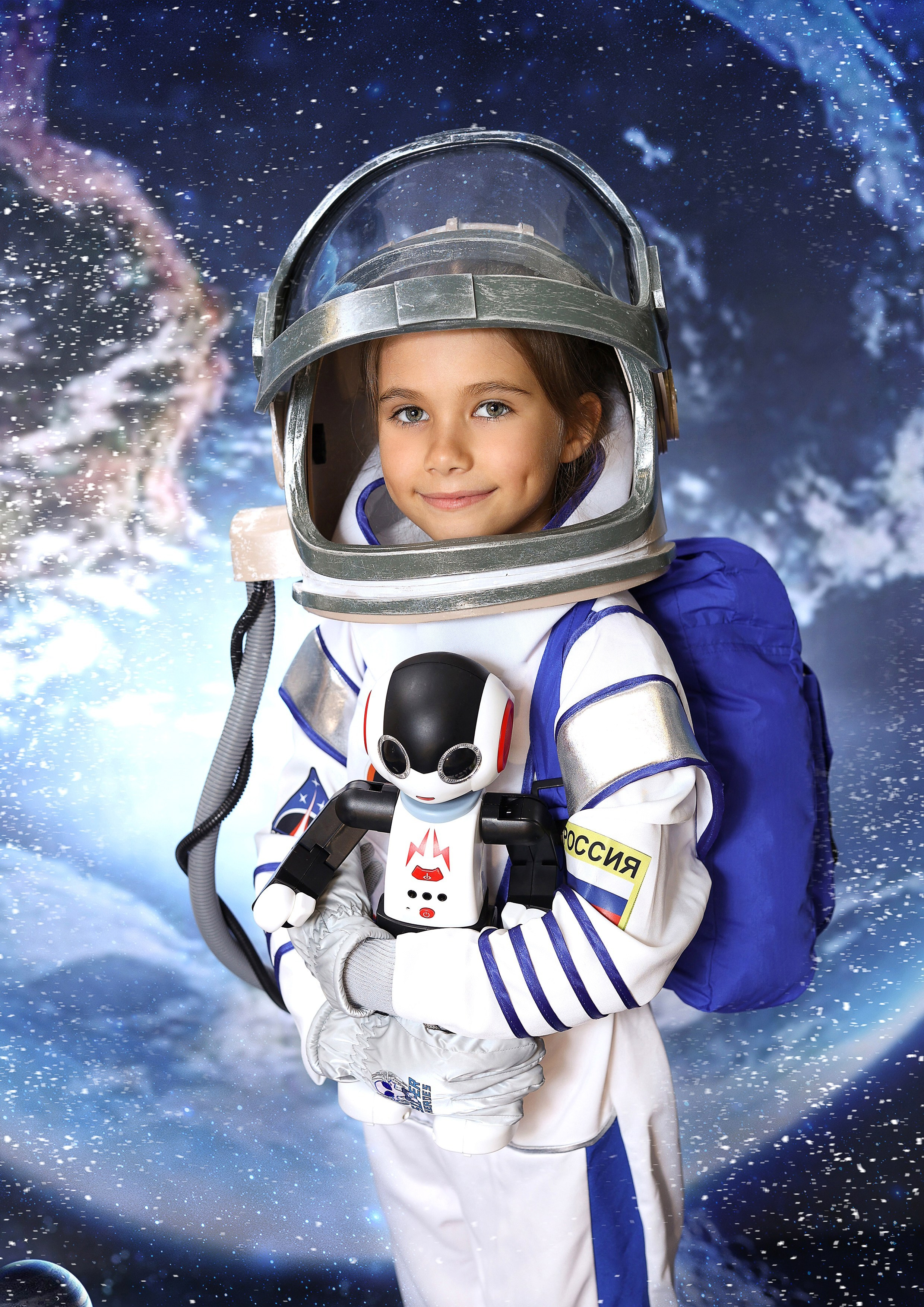 Фотосессия «Новый год в космосе» 2024 год. Фотограф в детский сад Елена Колчева Новокузнецк