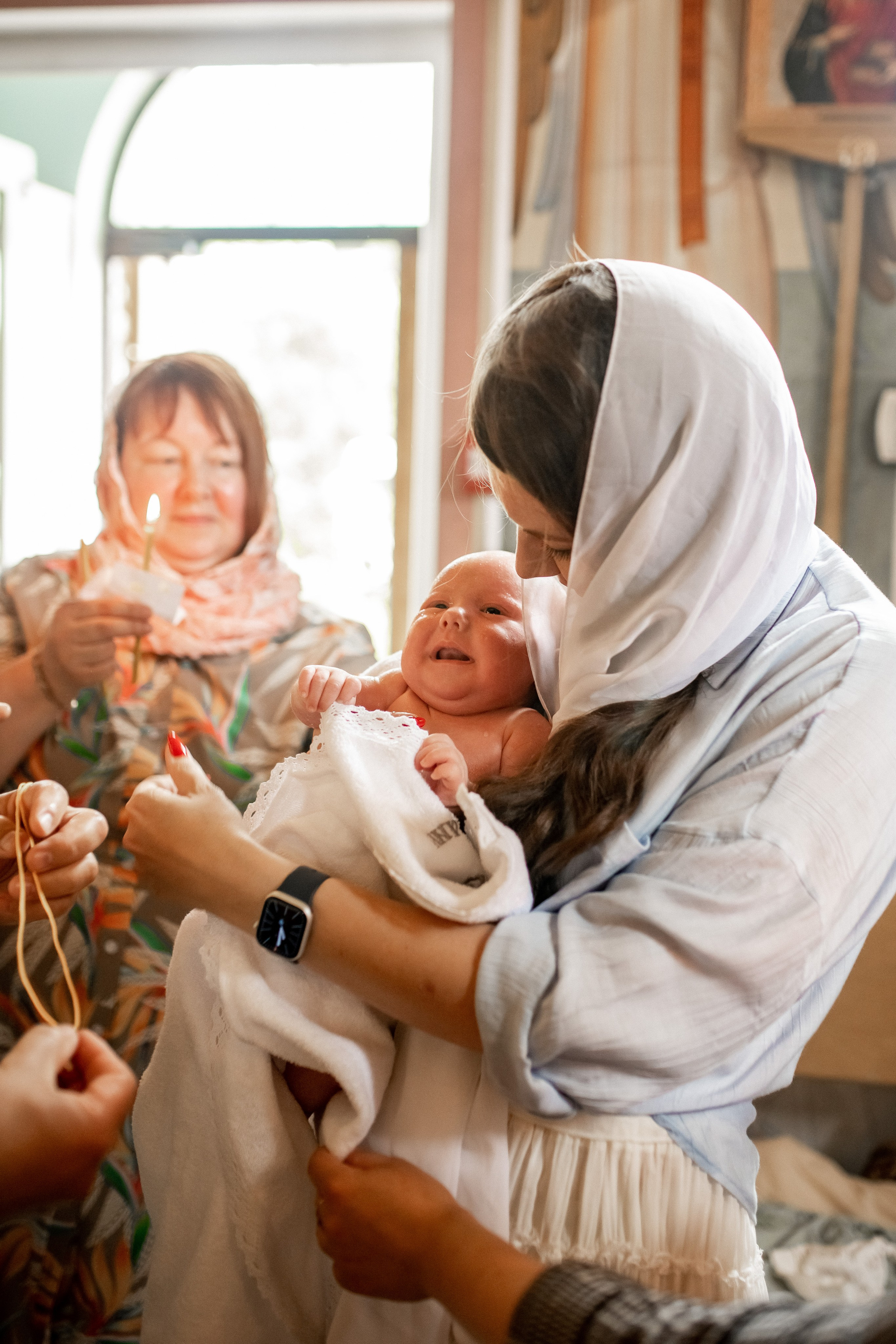 Крещение в Храме Усекновения гл.Иоанна-Предтечи д. Калиновка. Профессиональный фотограф, Москва |Видное Елена Елизарова
