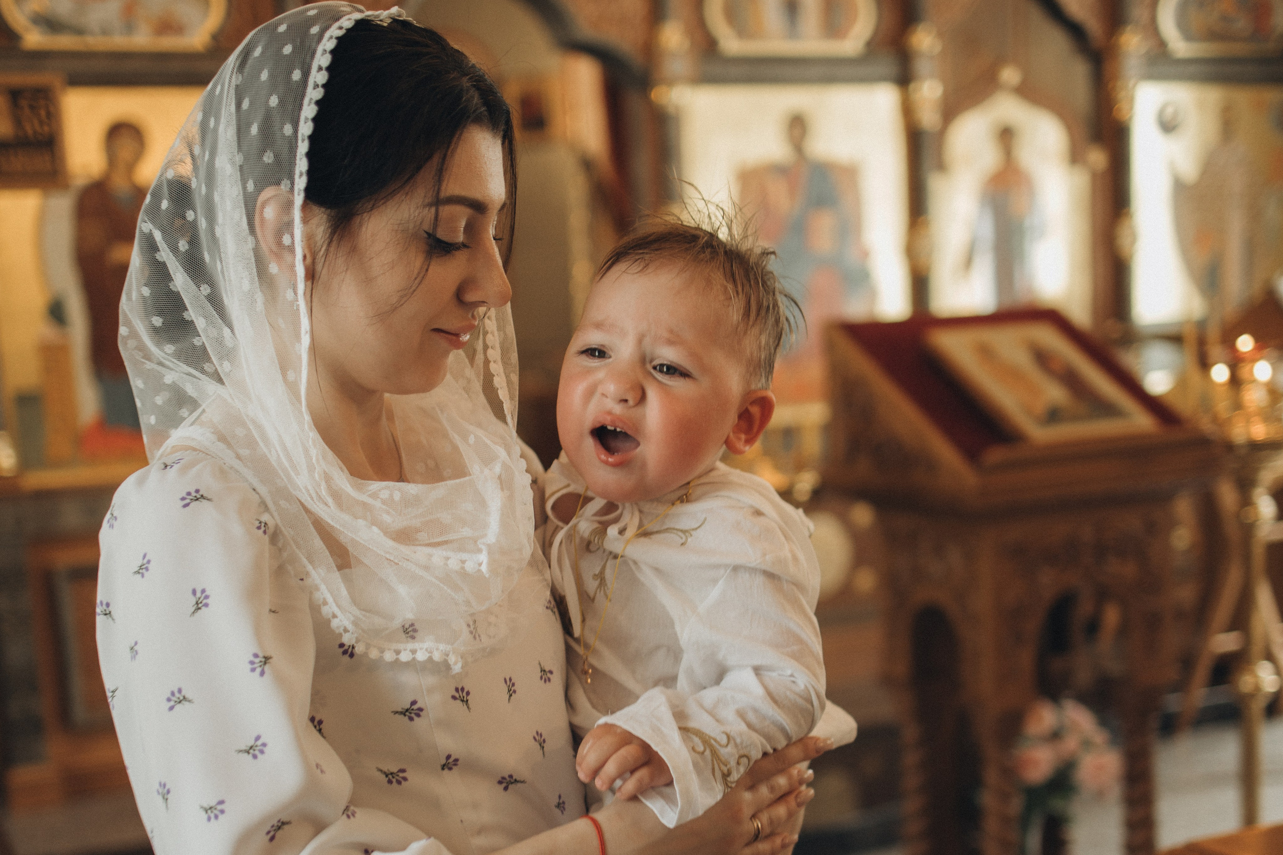 Таинство крещения. Семейный фотограф Москва и МО