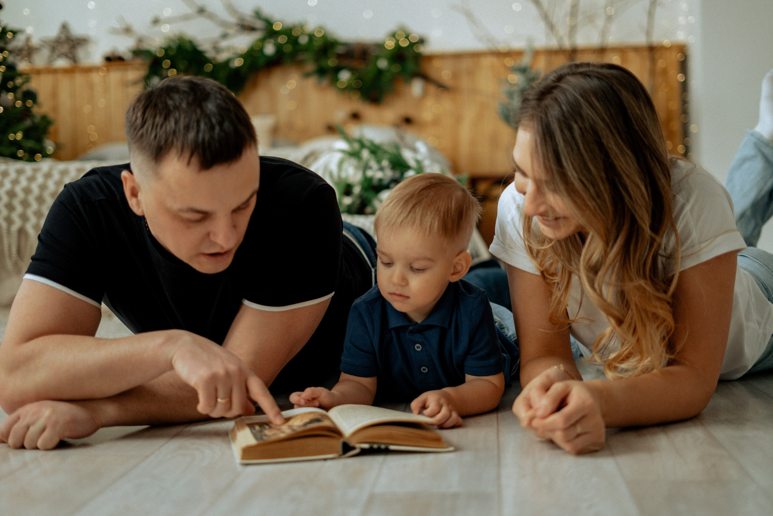 Студийная Новогодняя семейная съемка. Фотограф сахалин