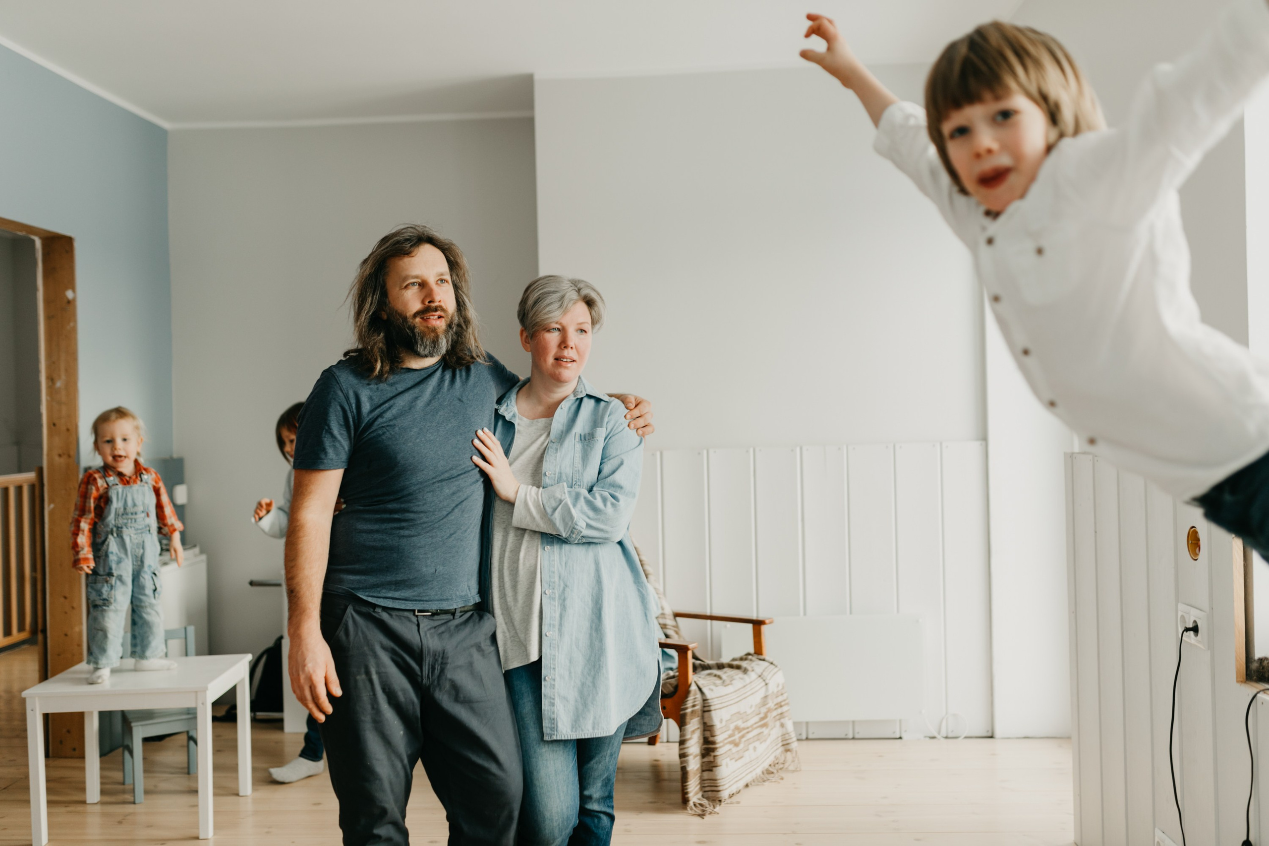 Рождественская Новогодняя Семейная Фотосессия дома. Семейный фотограф Маша Тимофеева | Москва