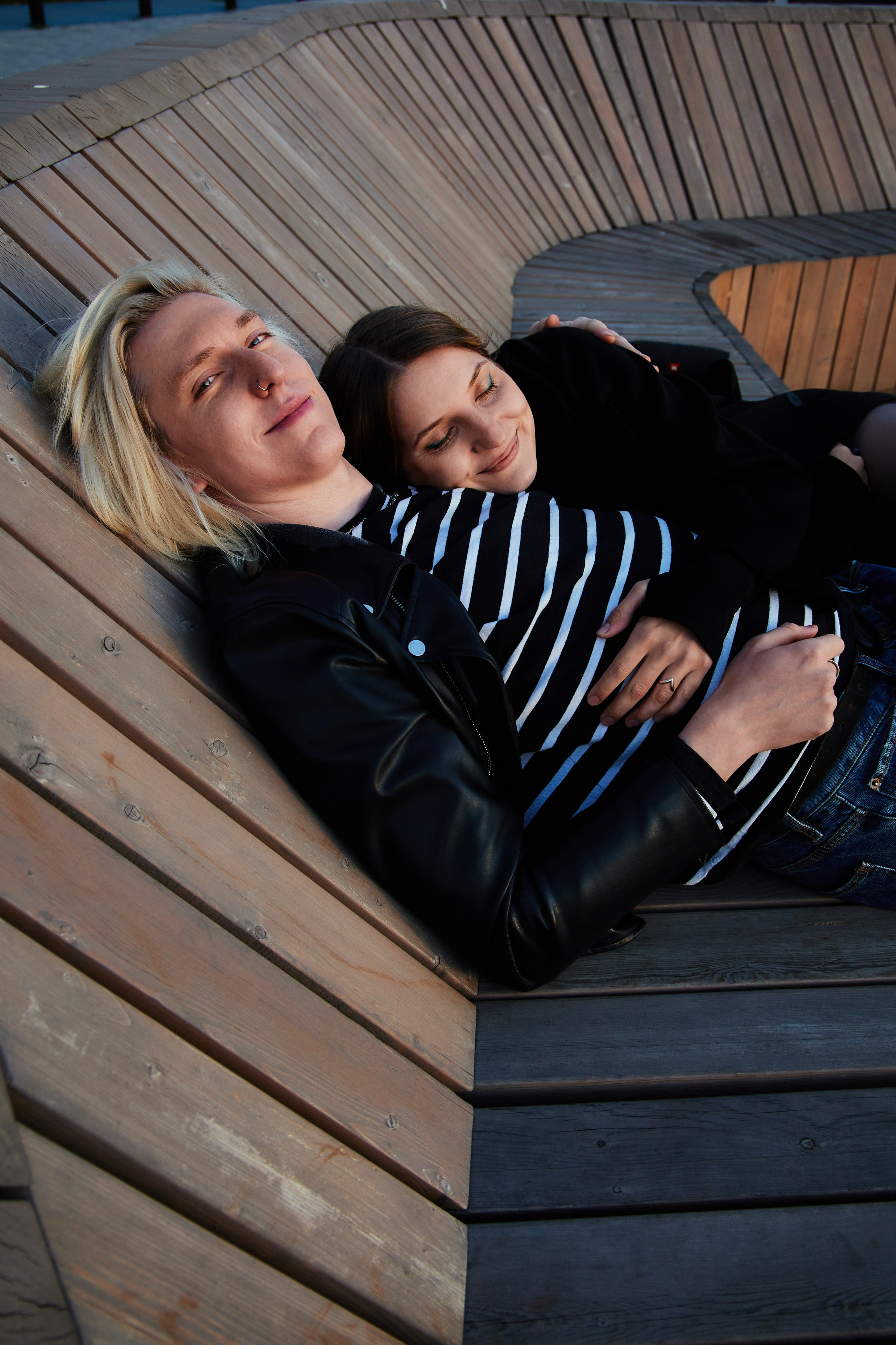 Полина и Рома, финский залив. Репортажный фотограф Алёна Кантемирова