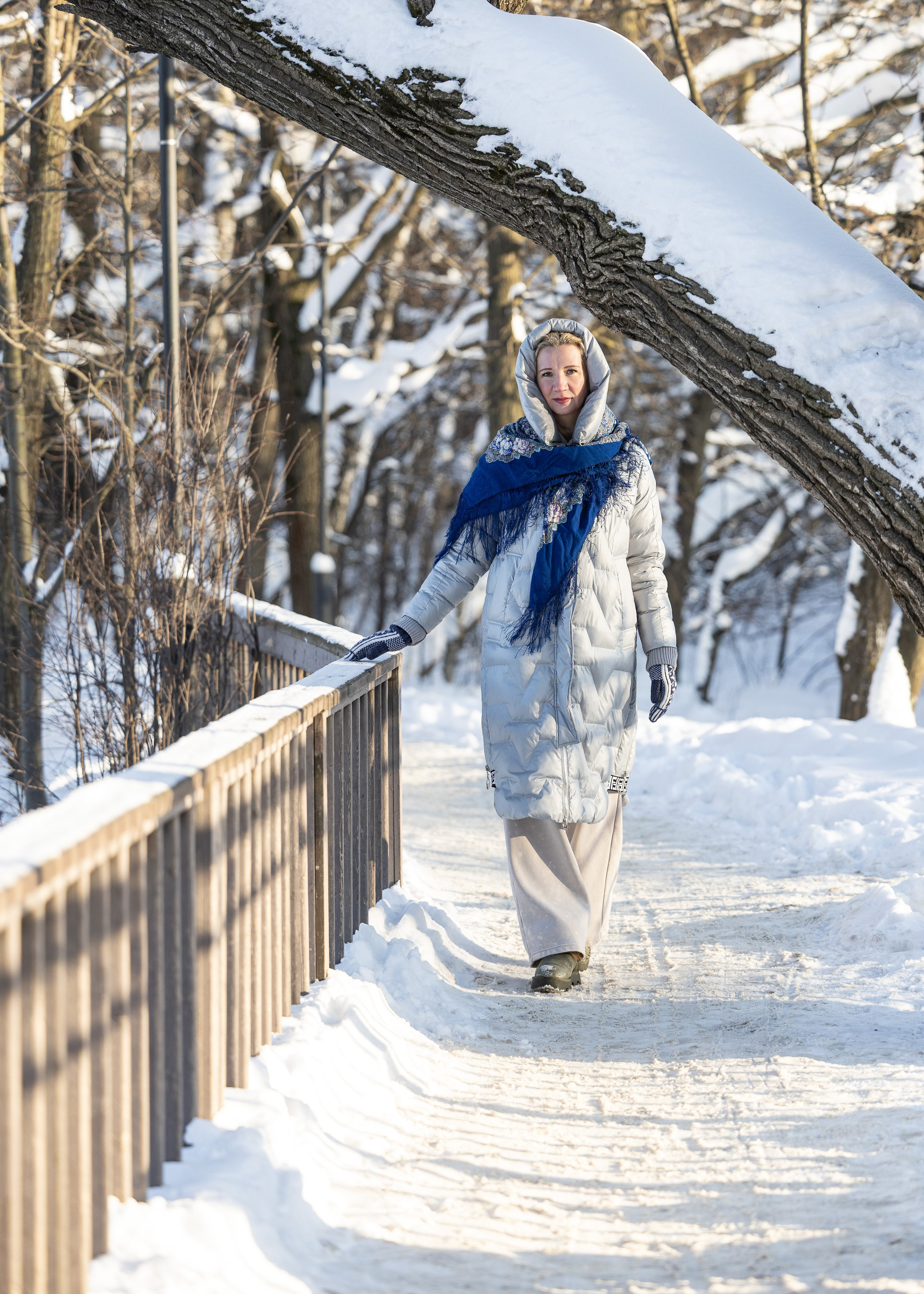 Олеся. Зимний фотосет. Фотограф Владимир Охрименко
