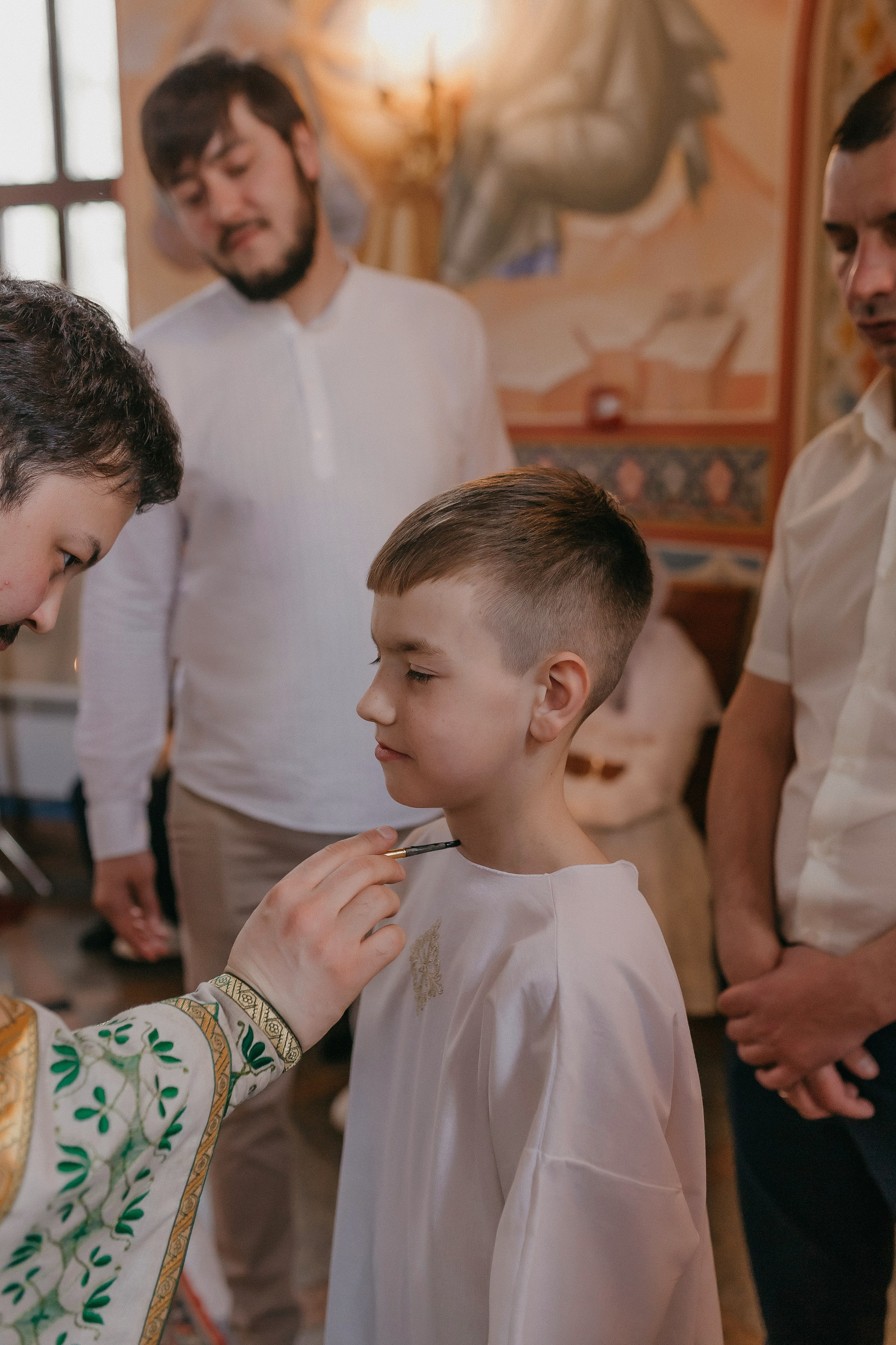 Крещение Артёма и Валерии. Храм Георгия Победоносца. Семейный фотограф в Сургуте